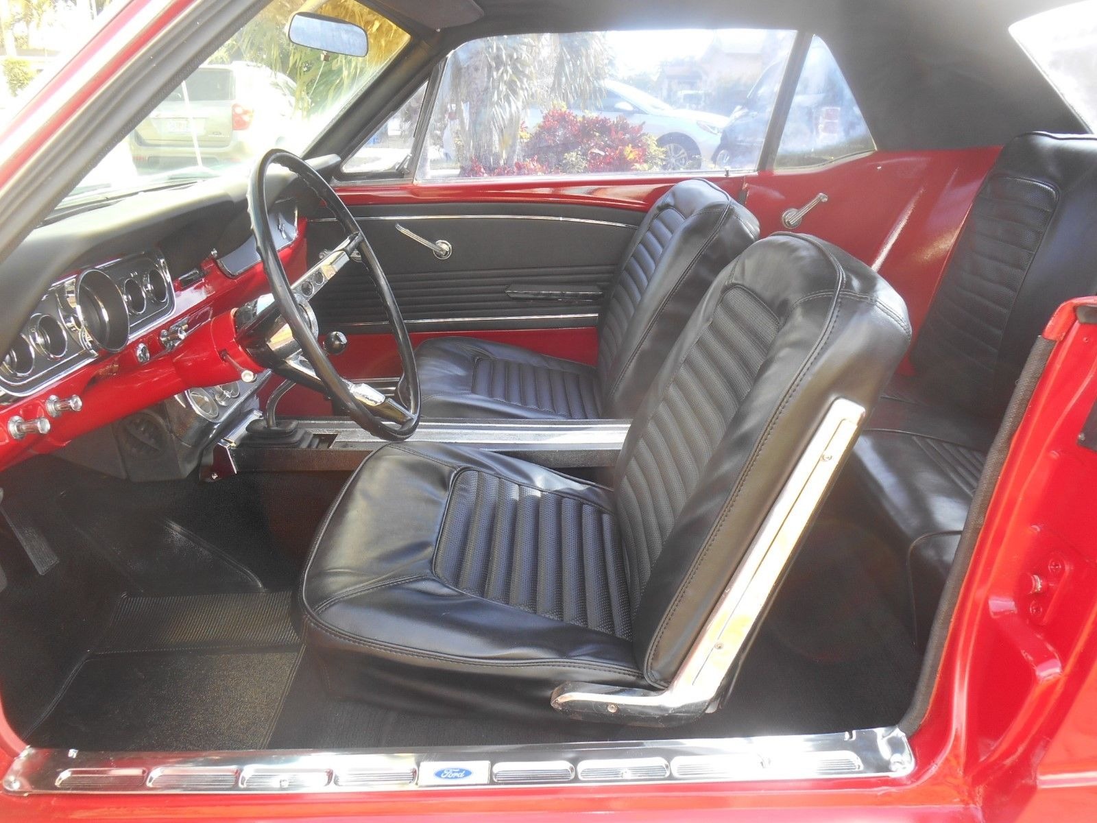 Used 1966 Ford Mustang -DELUXE CANDY APPLE RED-289 ENGINE WITH MANUAL TRANS-FLORIDA PONY CLASSIC- | Mundelein, IL