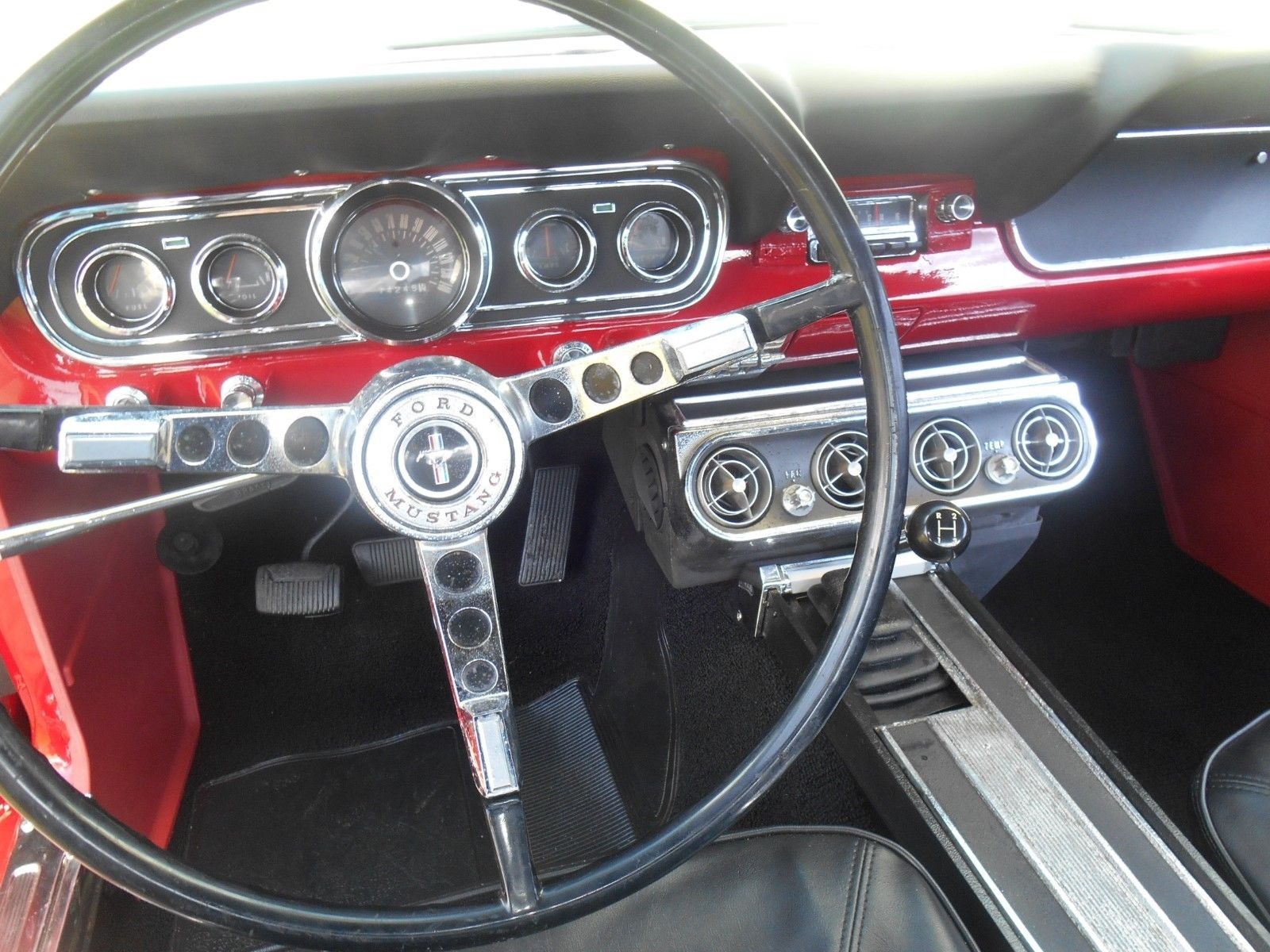 Used 1966 Ford Mustang -DELUXE CANDY APPLE RED-289 ENGINE WITH MANUAL TRANS-FLORIDA PONY CLASSIC- | Mundelein, IL