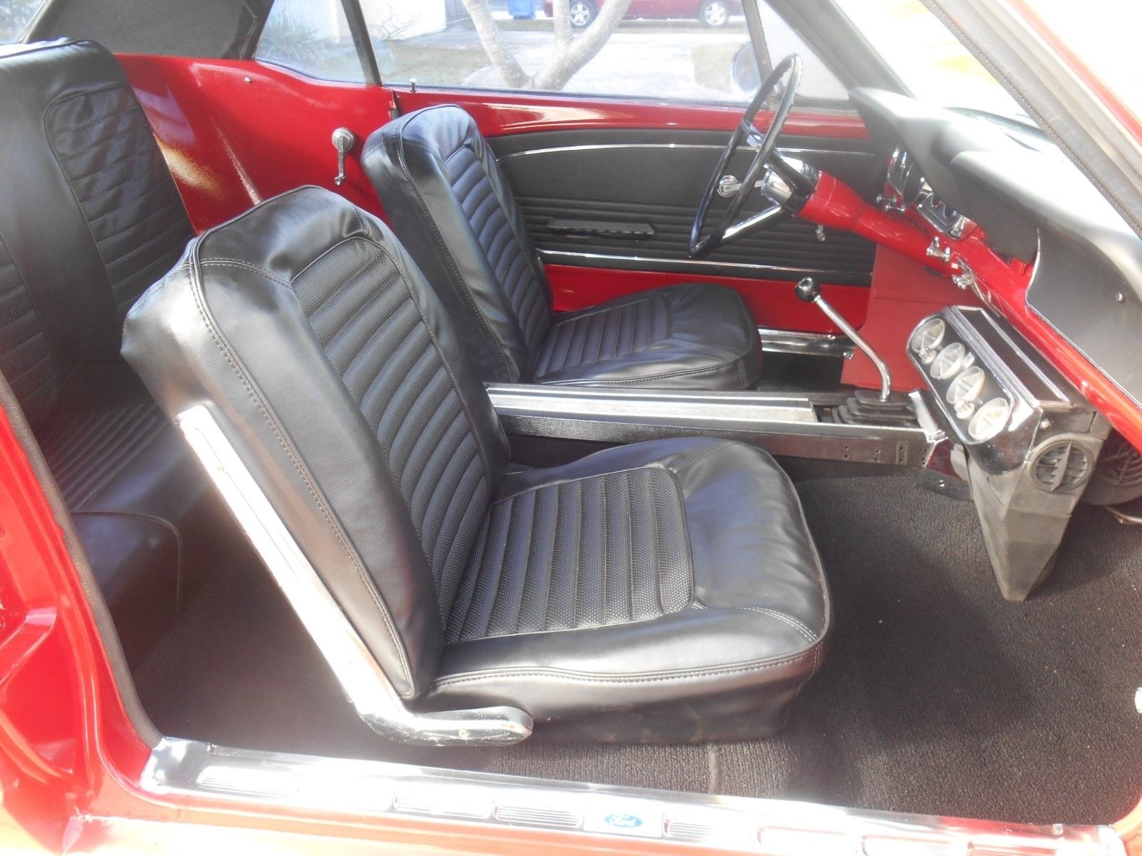 Used 1966 Ford Mustang -DELUXE CANDY APPLE RED-289 ENGINE WITH MANUAL TRANS-FLORIDA PONY CLASSIC- | Mundelein, IL