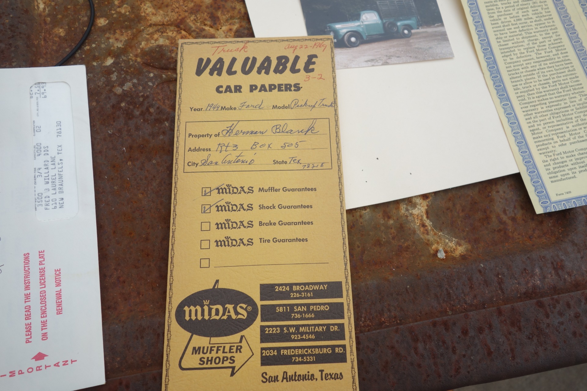 Used 1949 Ford F2 -PICKUP-ORIGINAL PATINA PAINT- 4-SPEED/V8-VIDEO | Mundelein, IL