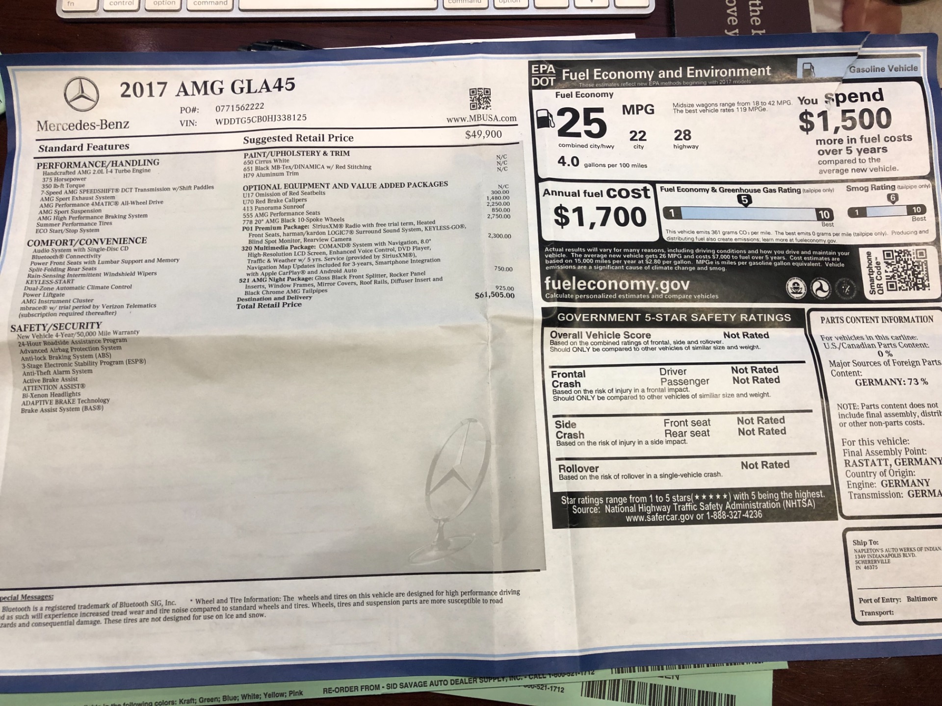 Used 2017 Mercedes Benz GLA AMG GLA 45-TURBO-FACTORY WARRANTY-ONE OWNER-CLEAN CARFAX- | Mundelein, IL