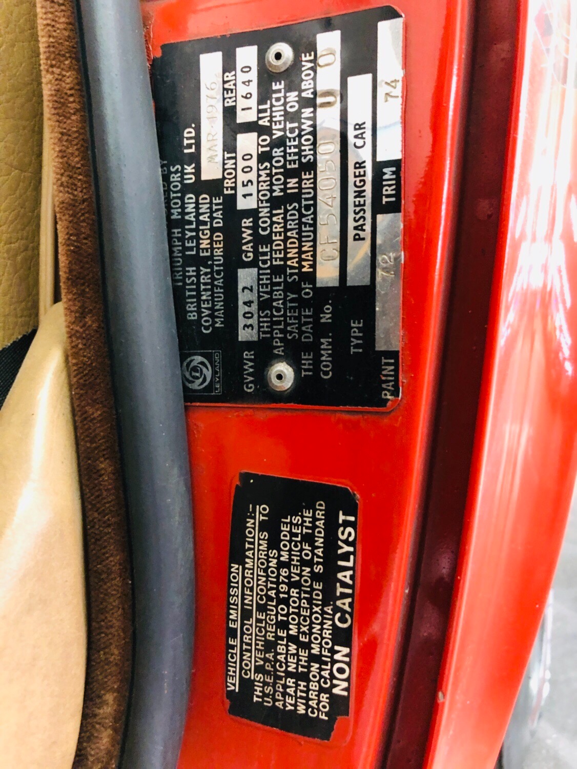 Used 1976 Triumph TR6 -WELL MAINTAINED ROADSTER-GOOD OVERALL CONDITION-SEE VIDEO | Mundelein, IL