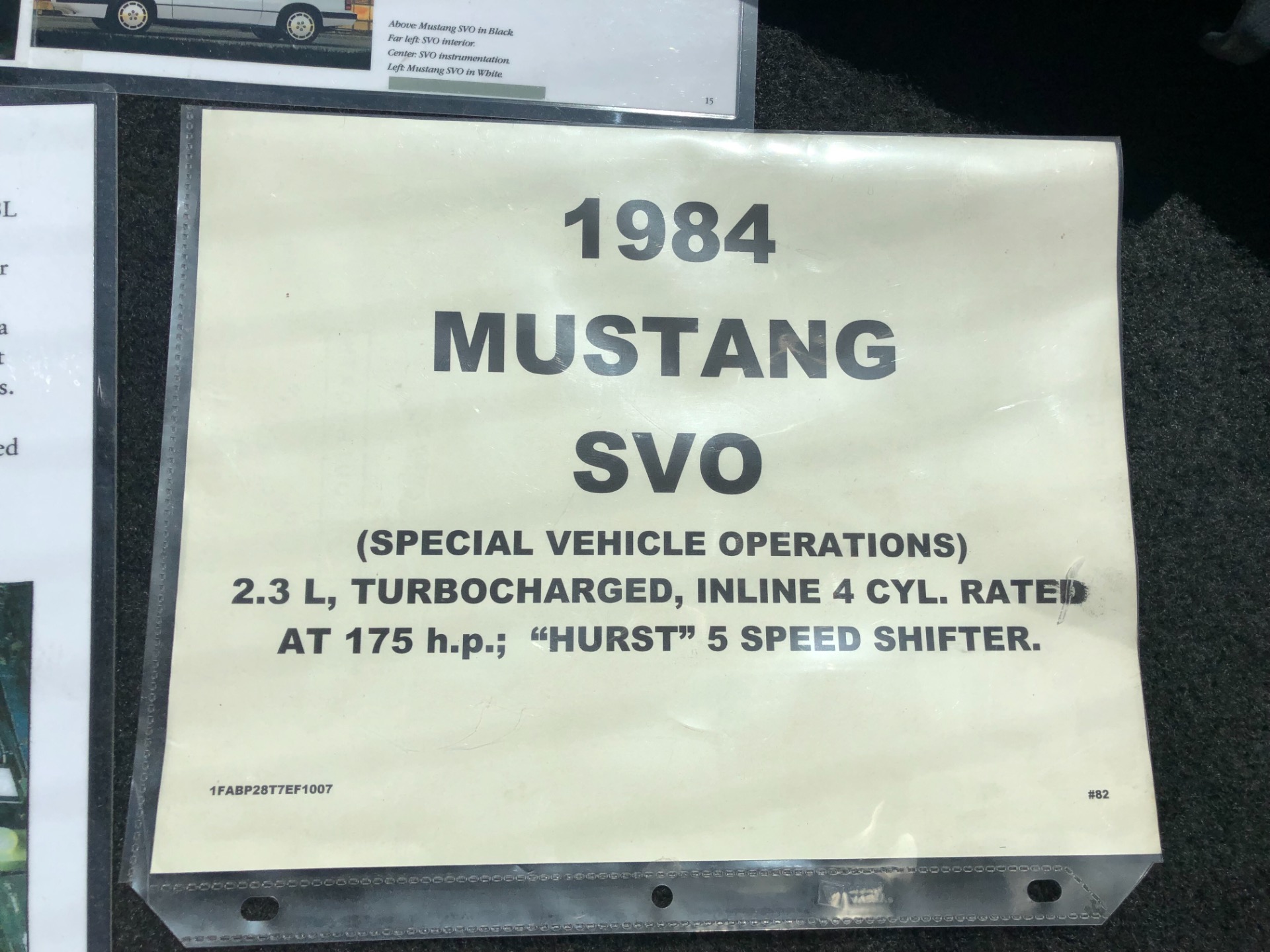 Used 1984 Ford Mustang -SVO-FACTORY TURBO ENGINE-RARE CLASSIC-SEE VIDEO | Mundelein, IL