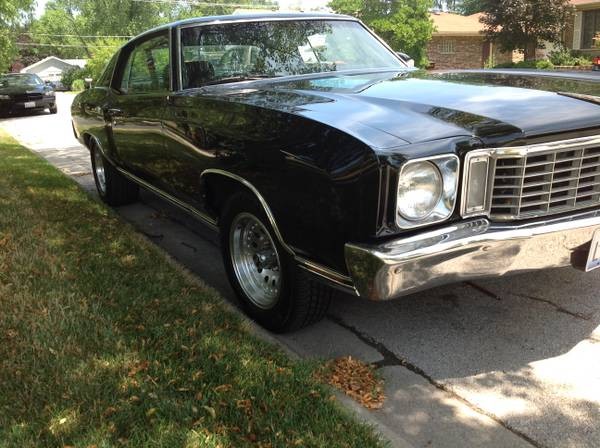 Used 1972 Chevrolet Monte Carlo RESTORED BIG BLOCK 454- THE BLACK BEAST- | Mundelein, IL