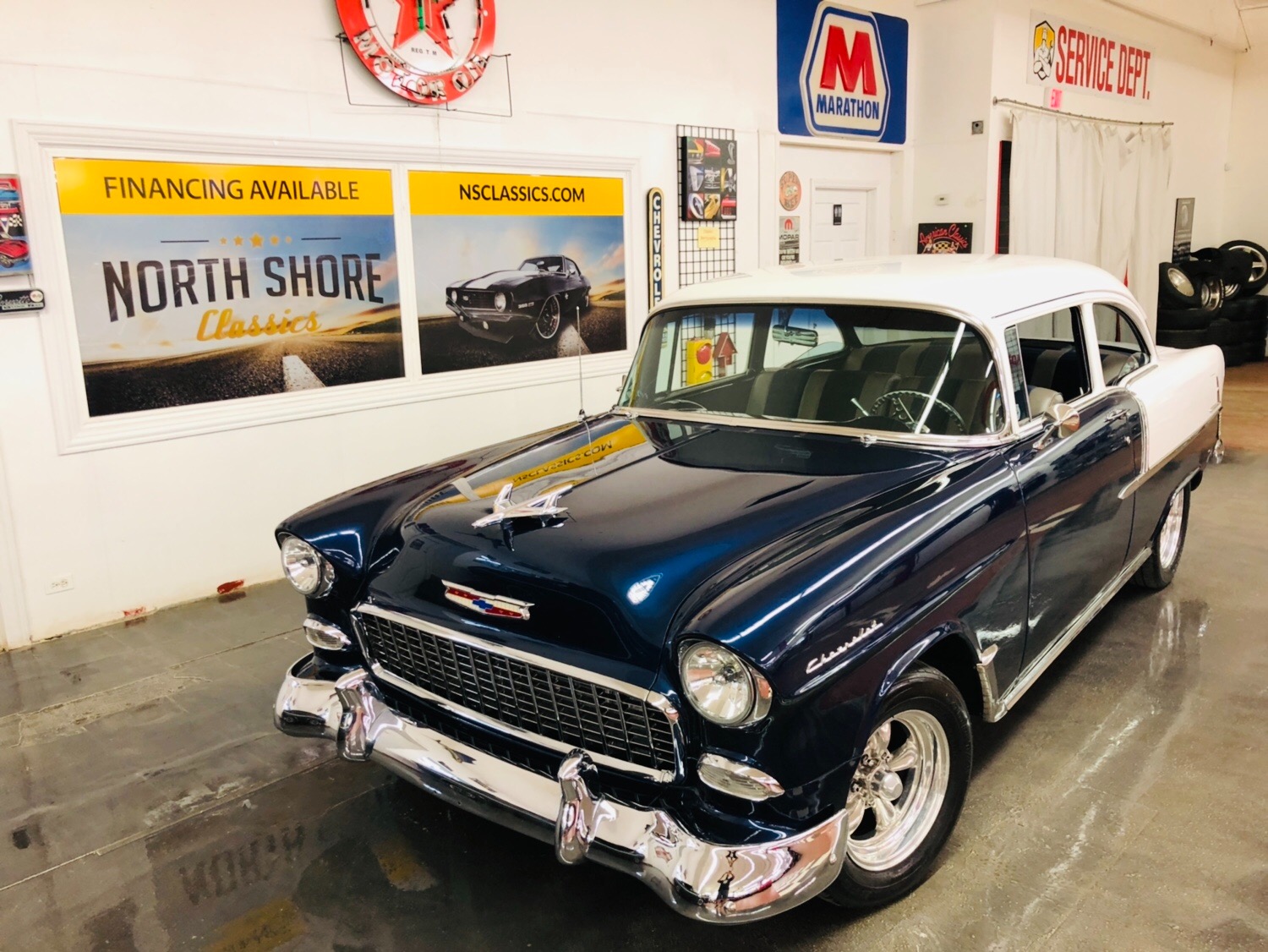 Used 1955 Chevrolet Bel Air/150/210 -AMERICAN CLASSIC PRO TOURING RESTORED AC CUSTOM HOTROD VINTAGE-SEE VIDEO | Mundelein, IL