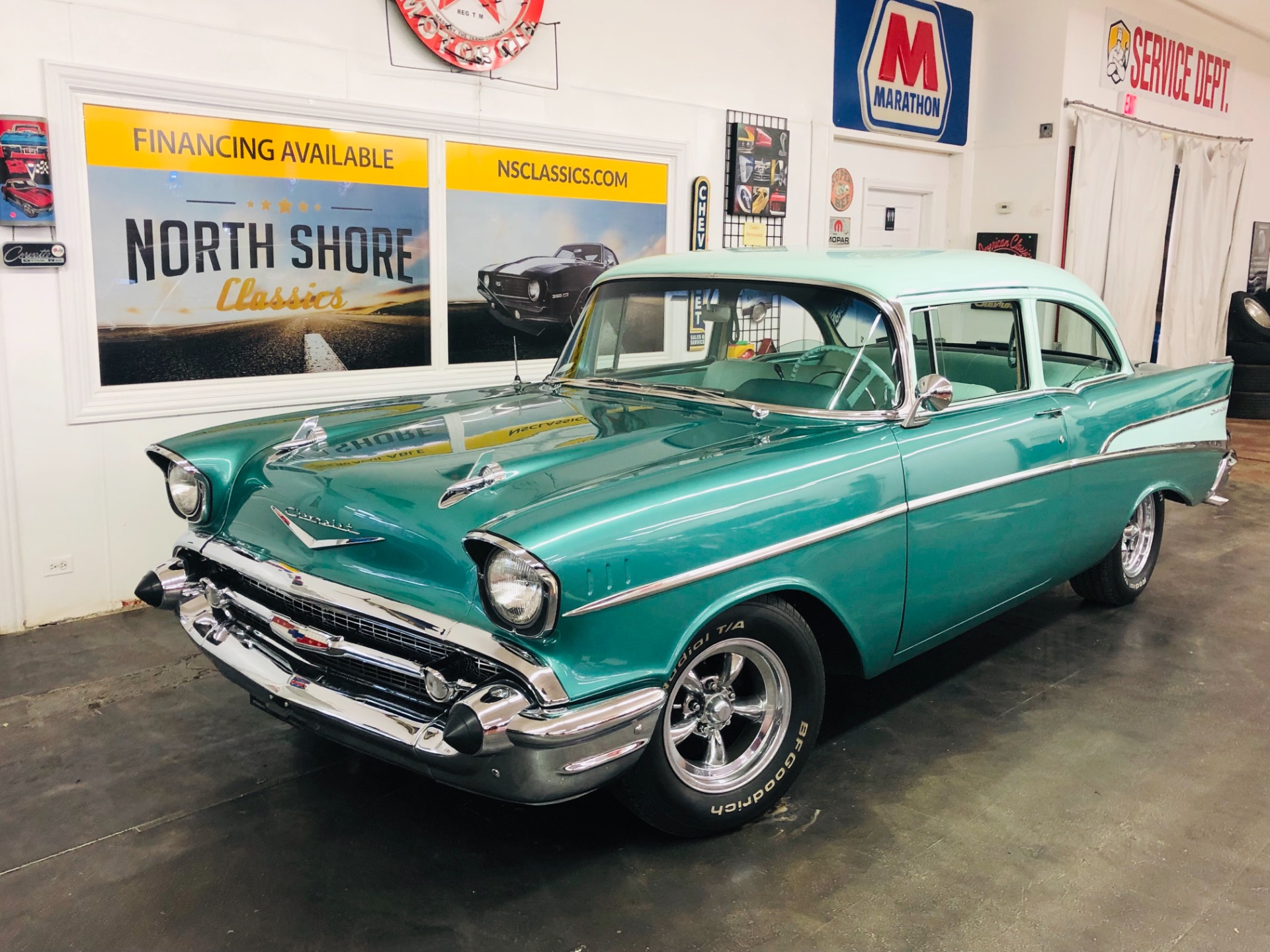 Used 1957 Chevrolet Bel Air/150/210 -WELL MAINTAINED HEIDTS SUSPENSION-AUTOMATIC-SEE VIDEO | Mundelein, IL