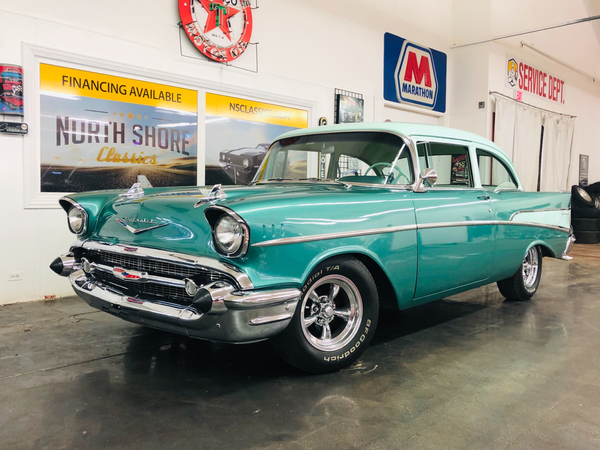 Used 1957 Chevrolet Bel Air/150/210 -WELL MAINTAINED HEIDTS SUSPENSION-AUTOMATIC-SEE VIDEO | Mundelein, IL