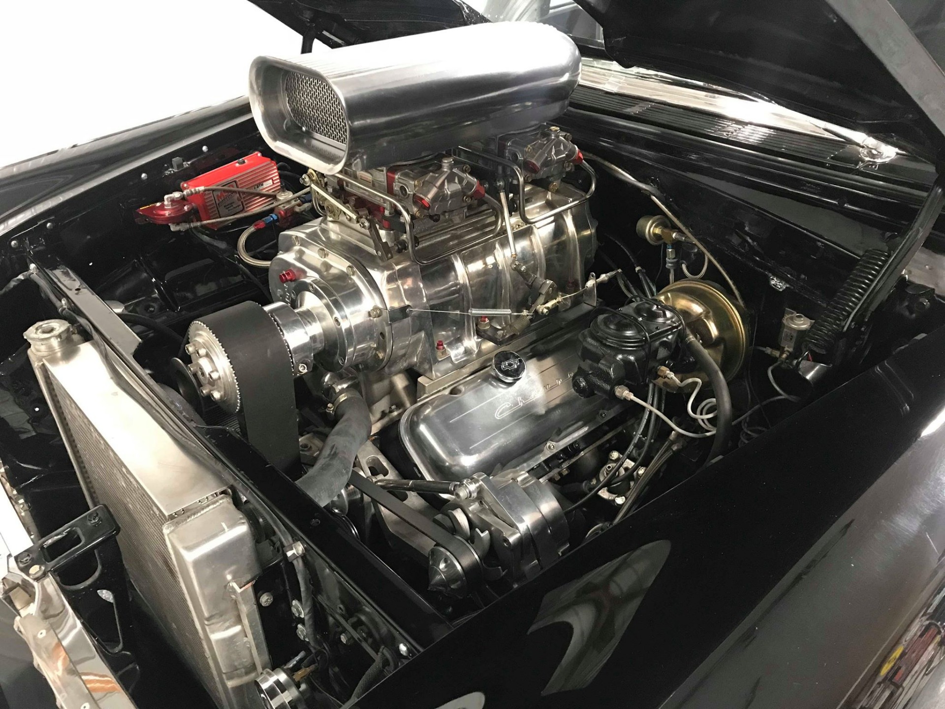 Used 1955 Chevrolet Bel Air/150/210 -BLOWN 502 SUPERCHARGED BLACK ON BLACK-SEE VIDEO- | Mundelein, IL