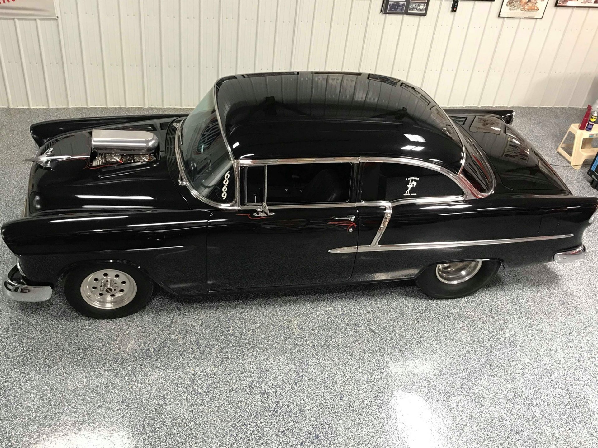 Used 1955 Chevrolet Bel Air/150/210 -BLOWN 502 SUPERCHARGED BLACK ON BLACK-SEE VIDEO- | Mundelein, IL