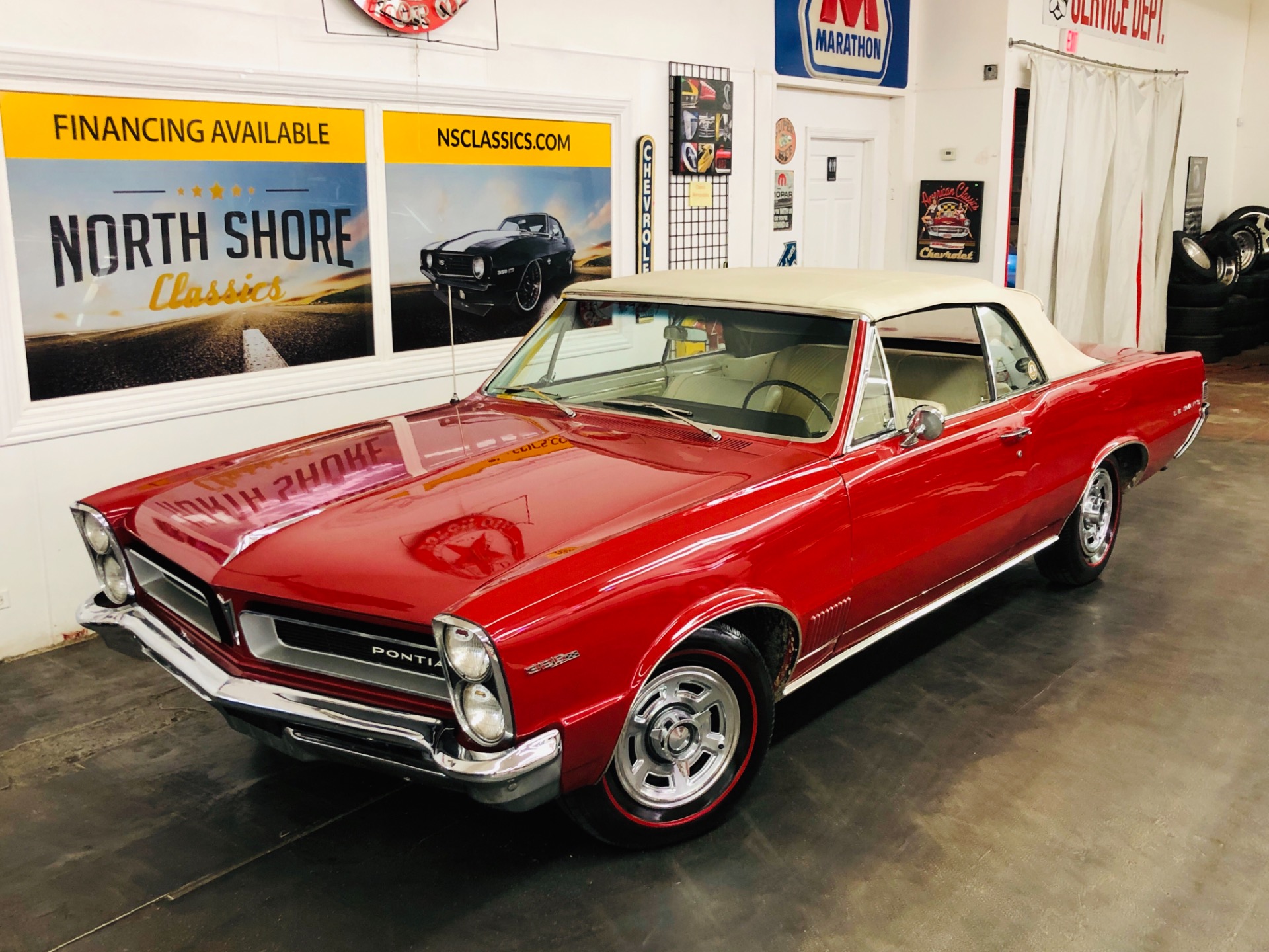 Used 1965 Pontiac Lemans - CONVERTIBLE - 326 V8 - FACTORY BUCKETS AND CONSOLE - SEE VIDEO | Mundelein, IL