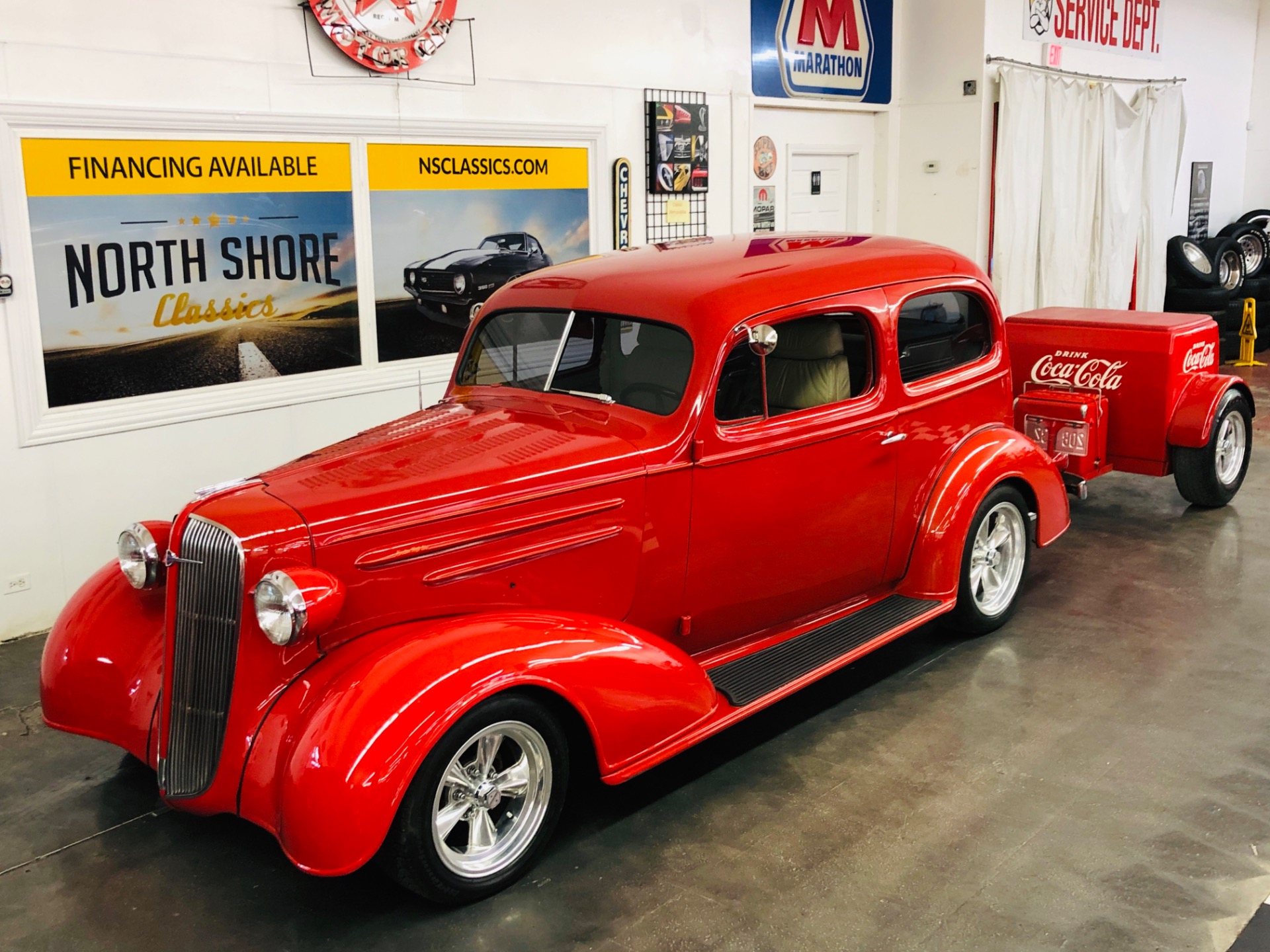 Used 1936 Chevrolet Hot Rod / Street Rod - 2 DOOR SEDAN - VERY RELIABLE - CUSTOM COCA-COLA TRAILER - SEE VIDEO | Mundelein, IL
