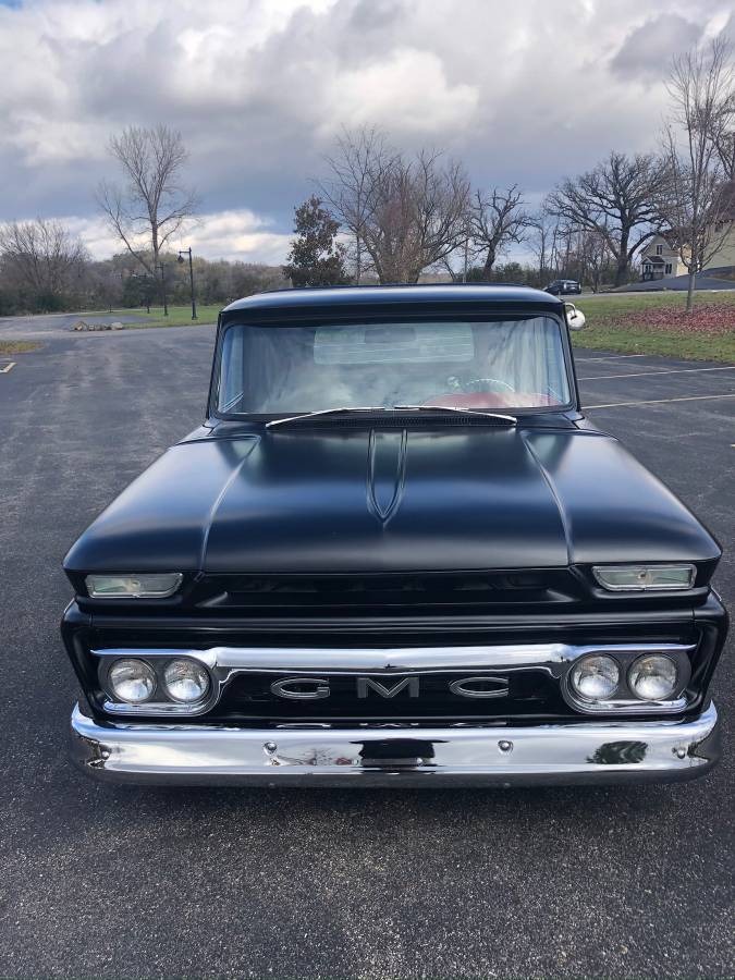 Used 1965 GMC C10 - SATIN BLACK PAINT - CUSTOM INTERIOR - AIR CONDITIONING | Mundelein, IL