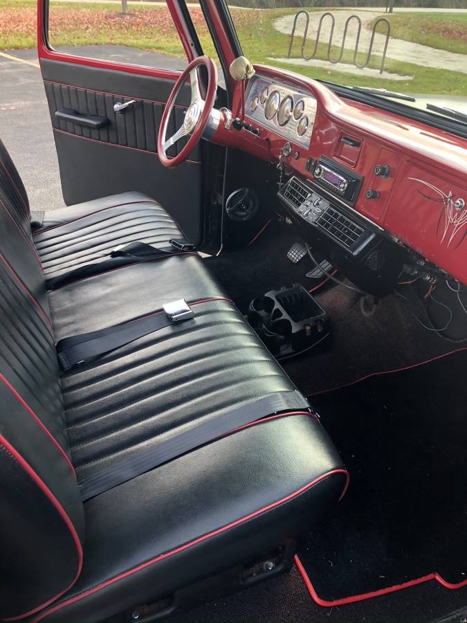 Used 1965 GMC C10 - SATIN BLACK PAINT - CUSTOM INTERIOR - AIR CONDITIONING | Mundelein, IL