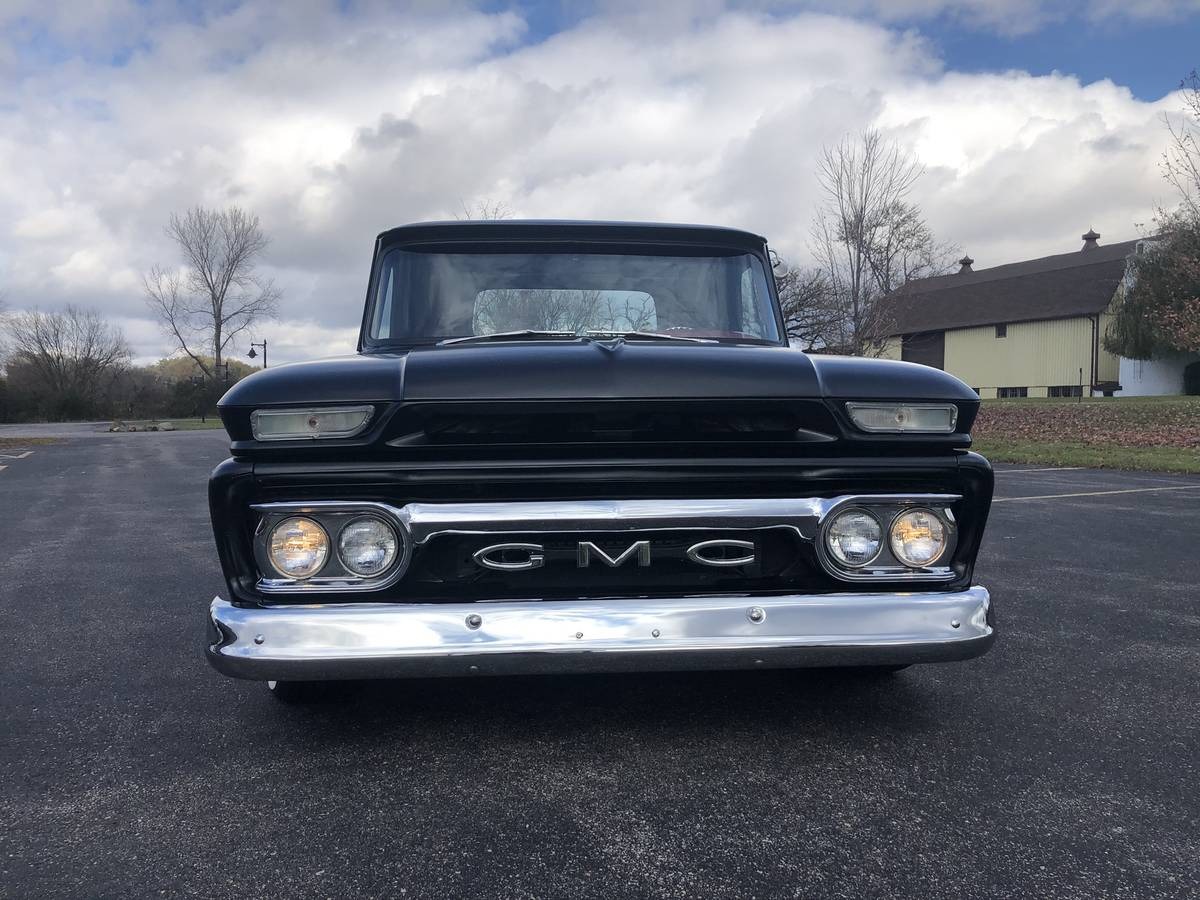 Used 1965 GMC C10 - SATIN BLACK PAINT - CUSTOM INTERIOR - AIR CONDITIONING | Mundelein, IL