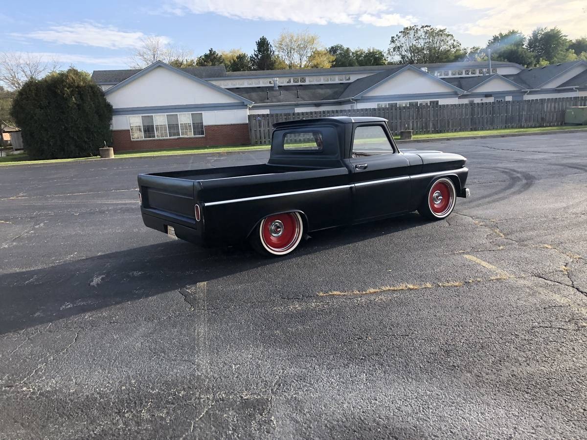 Used 1965 GMC C10 - SATIN BLACK PAINT - CUSTOM INTERIOR - AIR CONDITIONING | Mundelein, IL