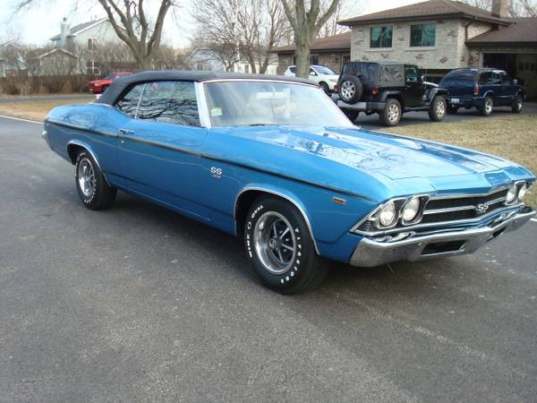 Used 1969 Chevrolet Chevelle SS396-4 SPEED- RESTORED 2013-SEE VIDEOS | Mundelein, IL