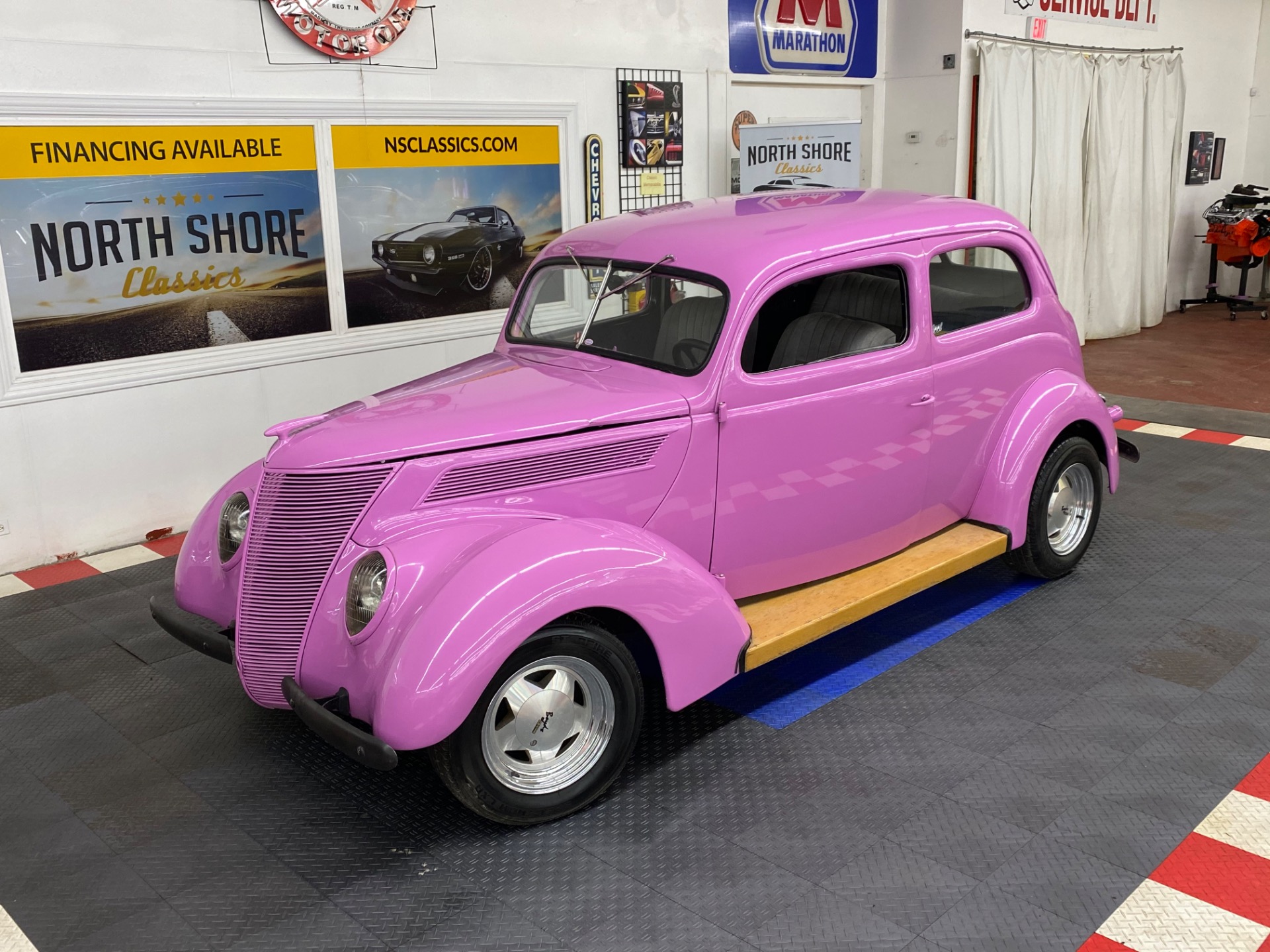 Used 1937 Ford Tudor Sedan - OLD SCHOOL STREET ROD - FLATHEAD V8 - MANUAL TRANS - SEE VIDEO | Mundelein, IL