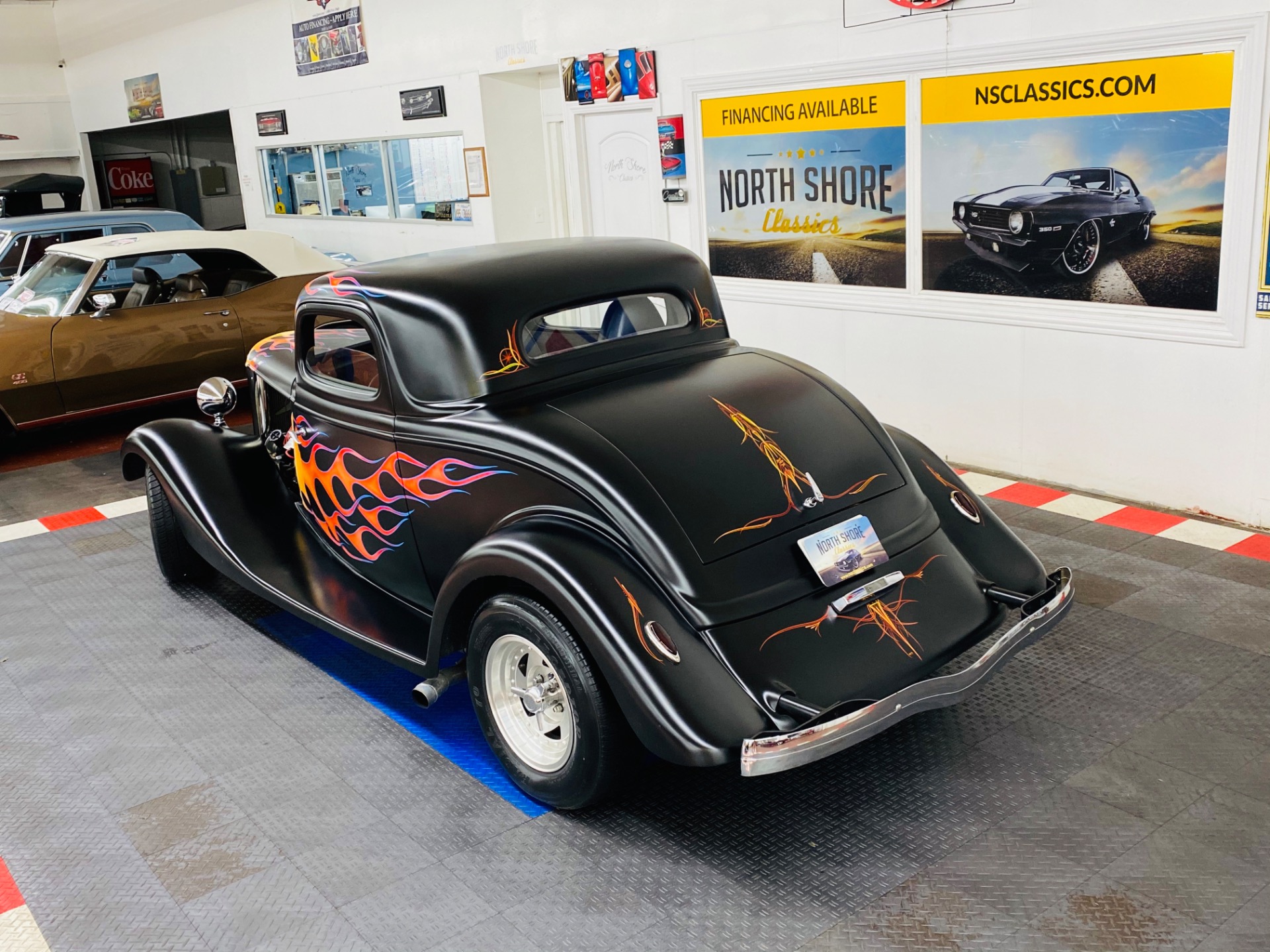 Used 1934 FORD Hot Rod / Street Rod -OLD SCHOOL STREET ROD - VERY RELIABLE - CUSTOM FLAMES - SEE VIDEO | Mundelein, IL