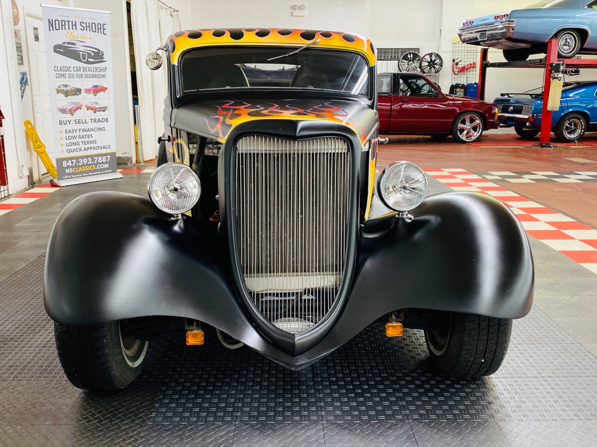 Used 1934 FORD Hot Rod / Street Rod -OLD SCHOOL STREET ROD - VERY RELIABLE - CUSTOM FLAMES - SEE VIDEO | Mundelein, IL