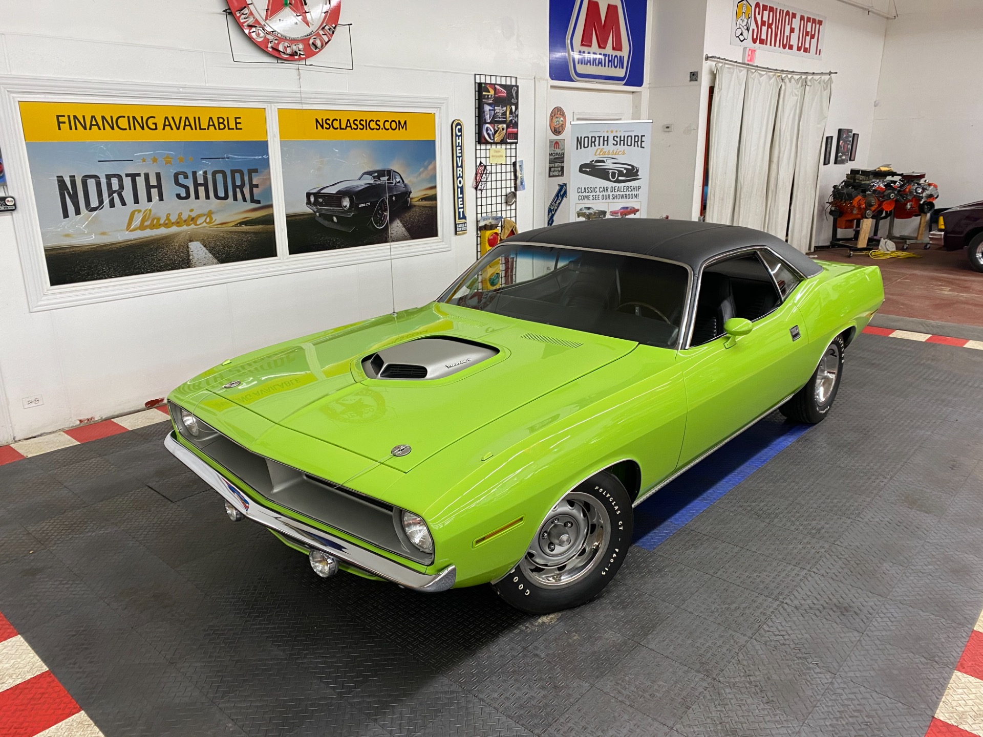 福袋 RARE - Cuda Plymouth 1970 SUB 3X2 440 CODE V - GREEN LIME 模型製作用品