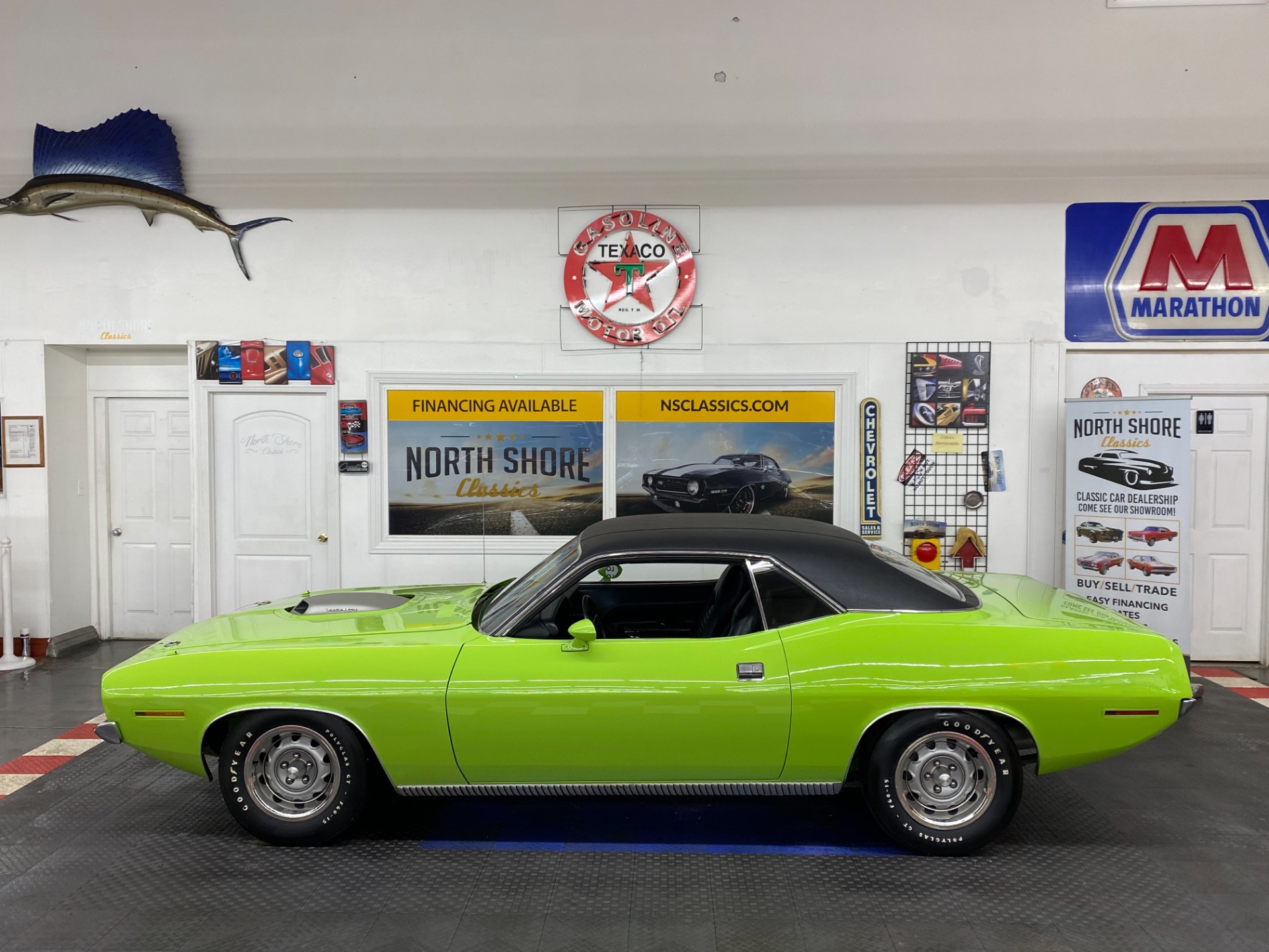 【激安通販 オンラインショップ】 RARE - Cuda Plymouth 1970 SUB 3X2 440 CODE V - GREEN LIME 模型製作用品
