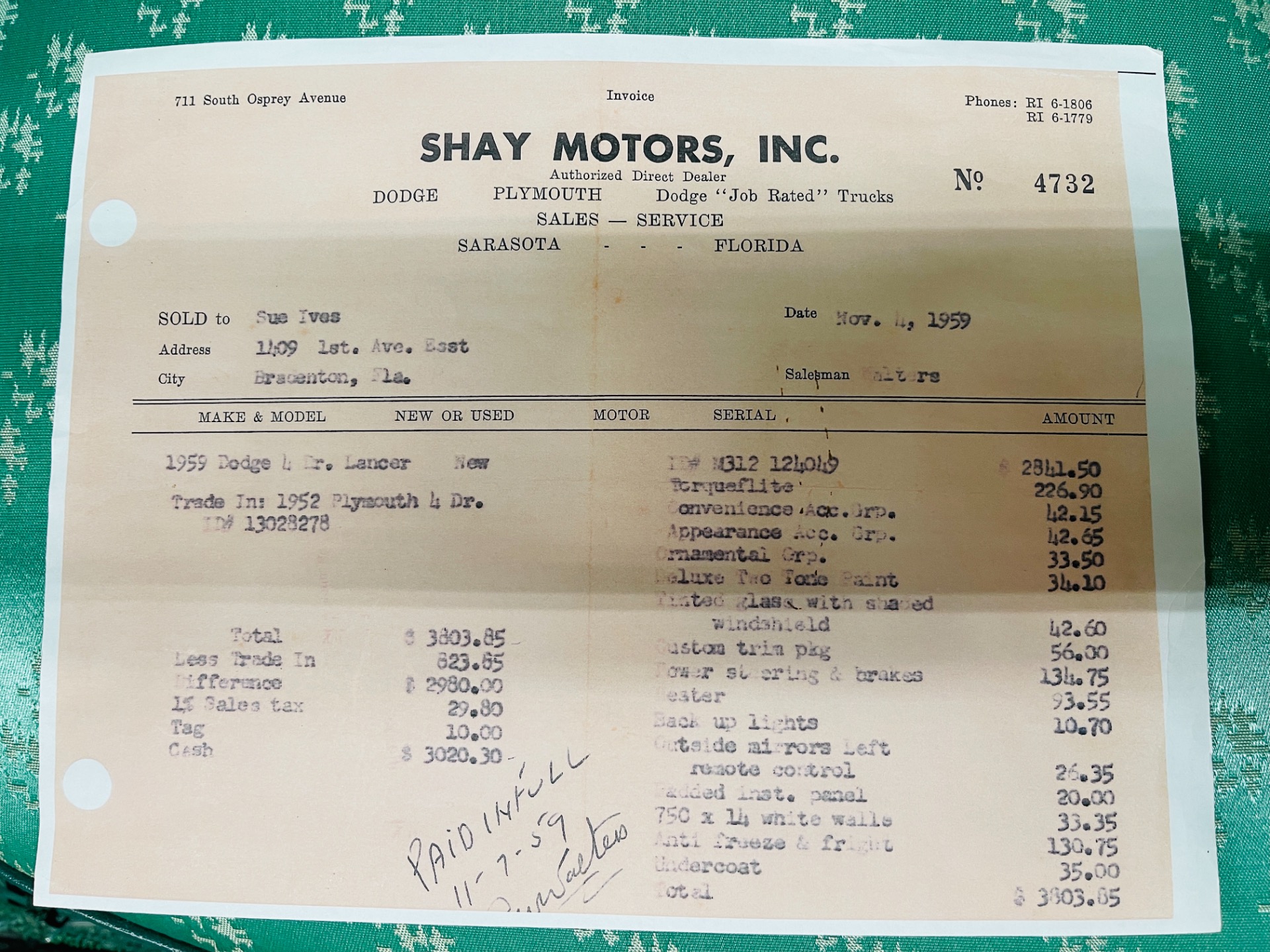 Used 1959 Dodge Coronet - LANCER - 4DR HARDTOP - VERY CLEAN - SEE VIDEO - | Mundelein, IL