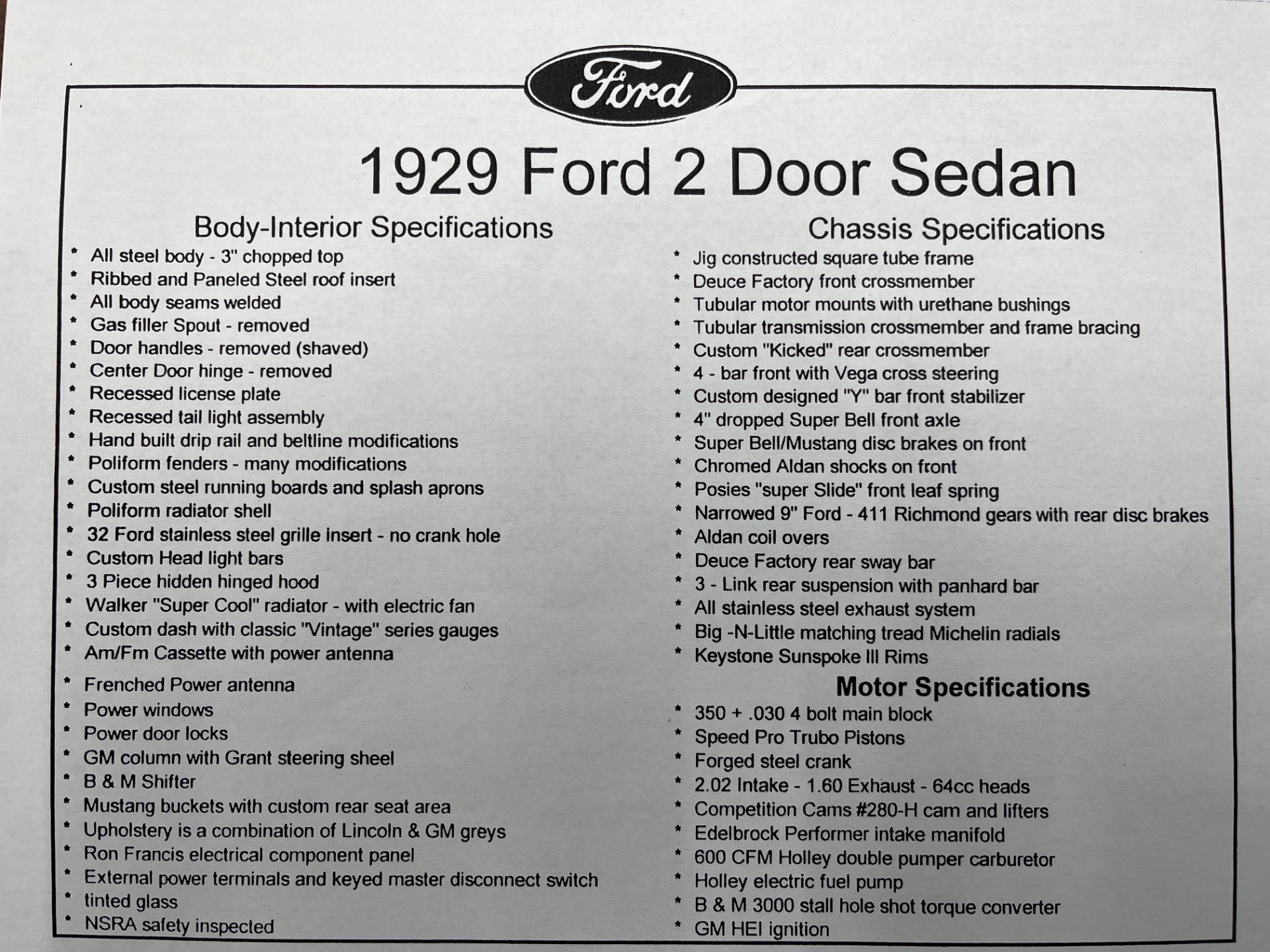 Used 1929 Ford Sedan Steel Body Street Rod - SEE VIDEO - | Mundelein, IL