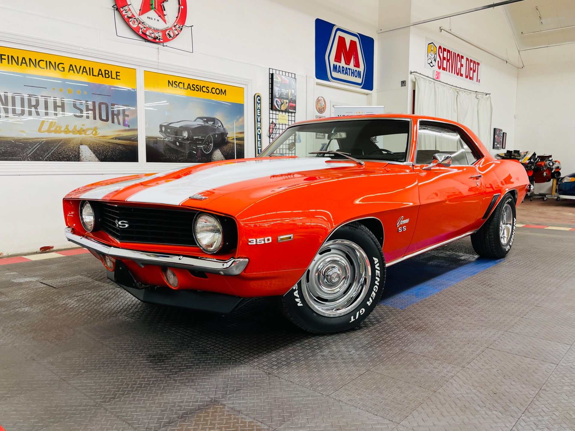 Used 1969 Chevrolet Camaro - SS 350 - HUGGER ORANGE - HOUNDSTOOTH INTERIOR - SEE VIDEO - | Mundelein, IL