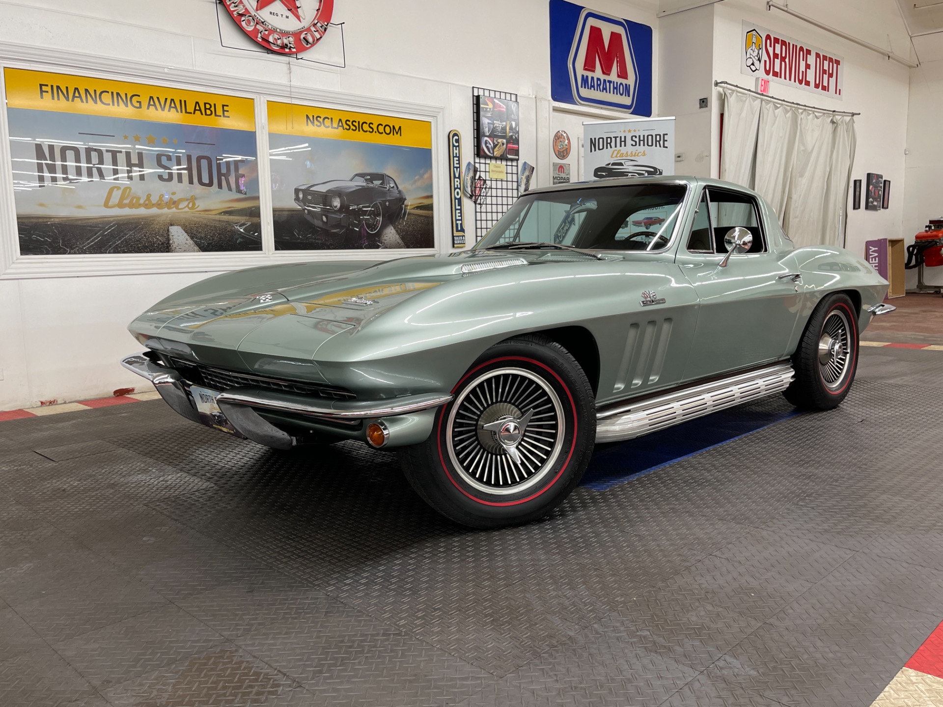 Used 1966 Chevrolet Corvette - MOSPORT GREEN COUPE - 390 HP 427 ENGINE - 4 SPEED - SEE VIDEO | Mundelein, IL