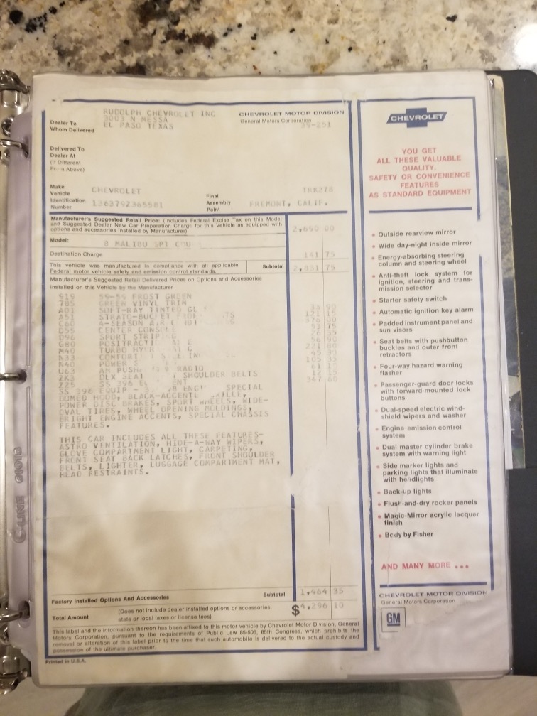 Used 1969 Chevrolet Chevelle - SUPER SPORT - NUMBERS MATCHING 396 - FACTORY A/C - SEE VIDEO | St. Petersburg, FL