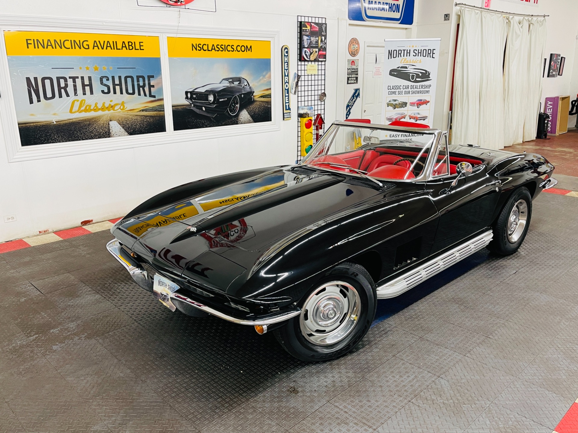 Used 1967 Chevrolet Corvette - CONVERTIBLE - REAL BLACK/RED COLOR COMBO - TANK STICKER - SEE VIDEO | St. Petersburg, FL