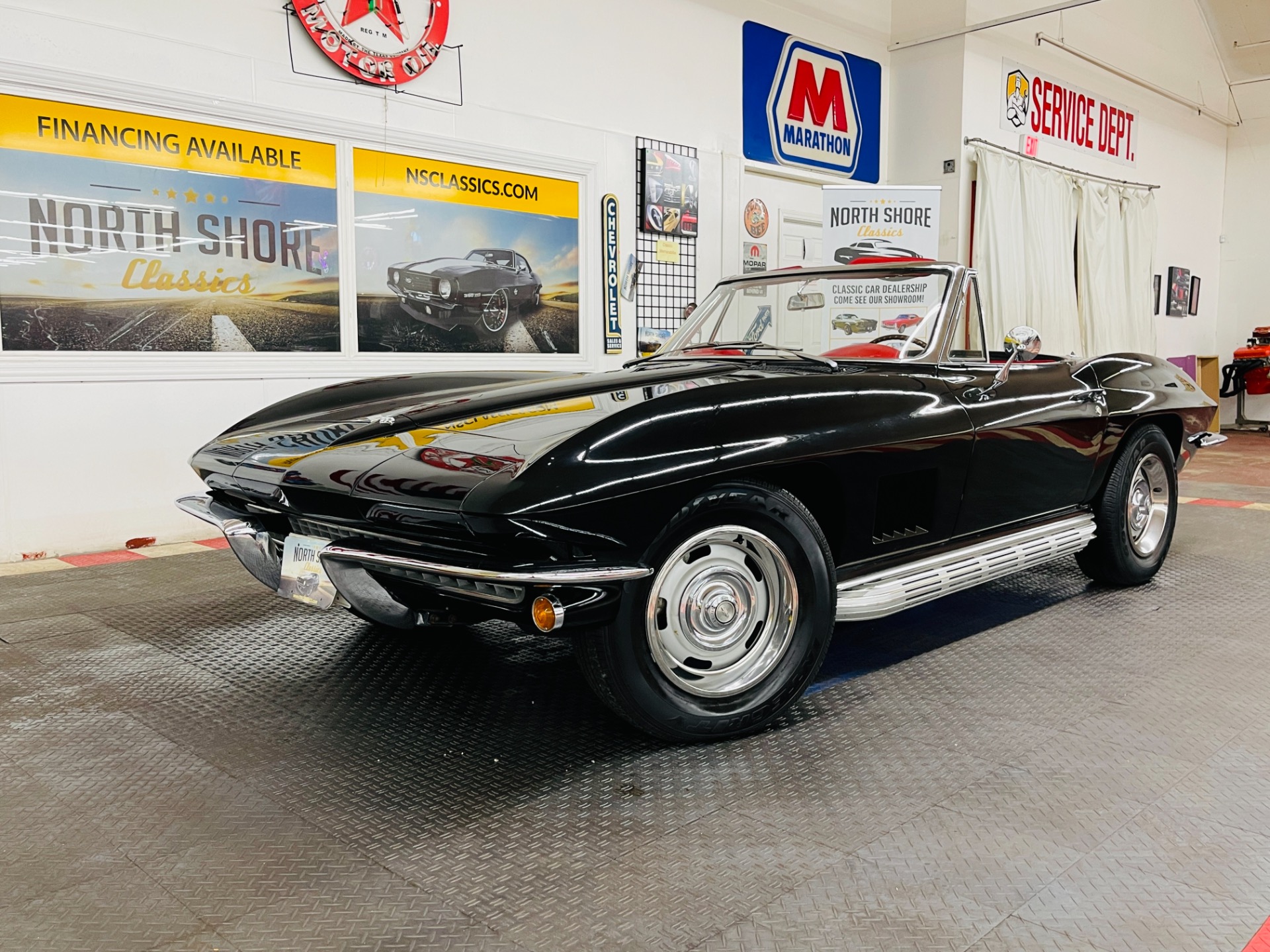 Used 1967 Chevrolet Corvette - CONVERTIBLE - REAL BLACK/RED COLOR COMBO - TANK STICKER - SEE VIDEO | St. Petersburg, FL