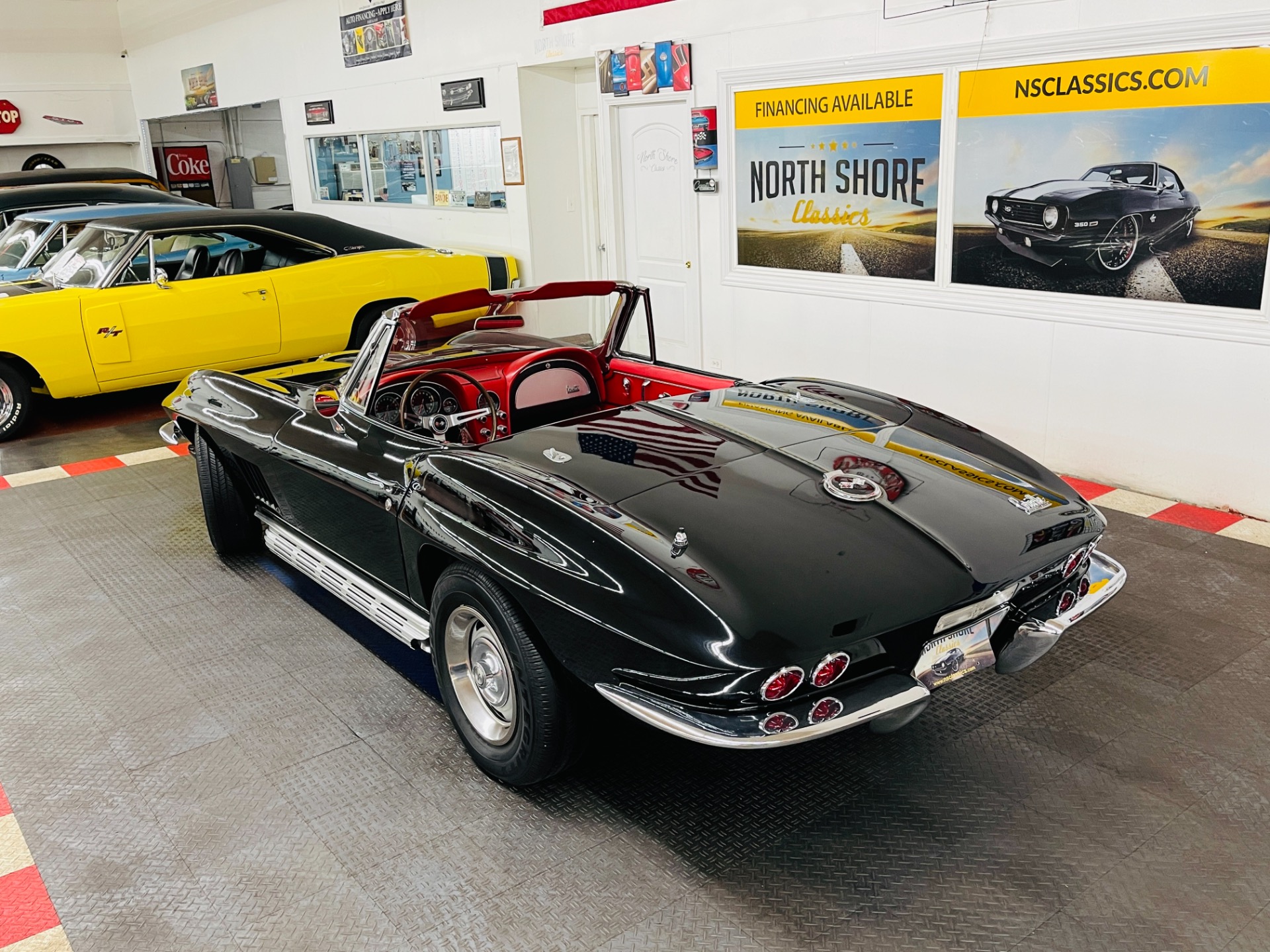Used 1967 Chevrolet Corvette - CONVERTIBLE - REAL BLACK/RED COLOR COMBO - TANK STICKER - SEE VIDEO | Mundelein, IL