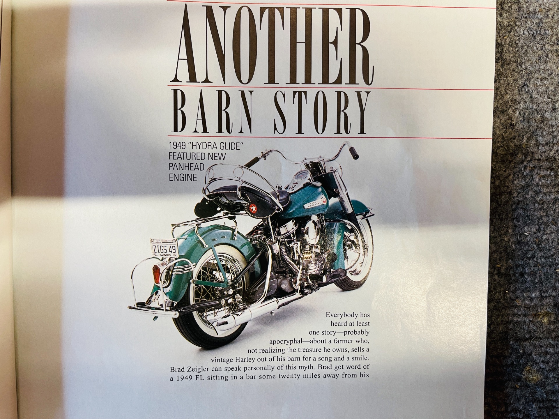 Used 1949 Harley Davidson Hydra Glide Fully Restored Magazine Bike | St. Petersburg, FL
