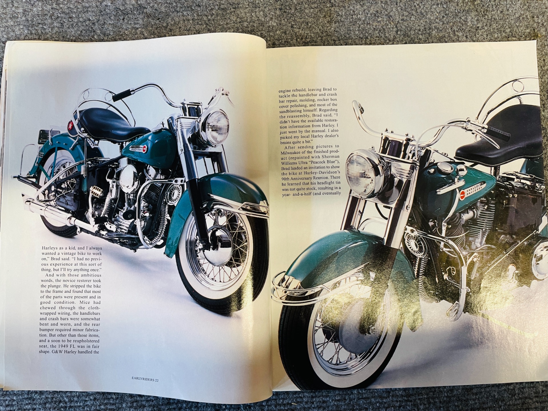 Used 1949 Harley Davidson Hydra Glide Fully Restored Magazine Bike | St. Petersburg, FL