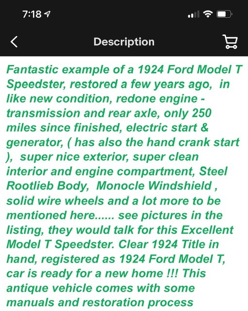 Used 1924 Ford Model T  | Mundelein, IL