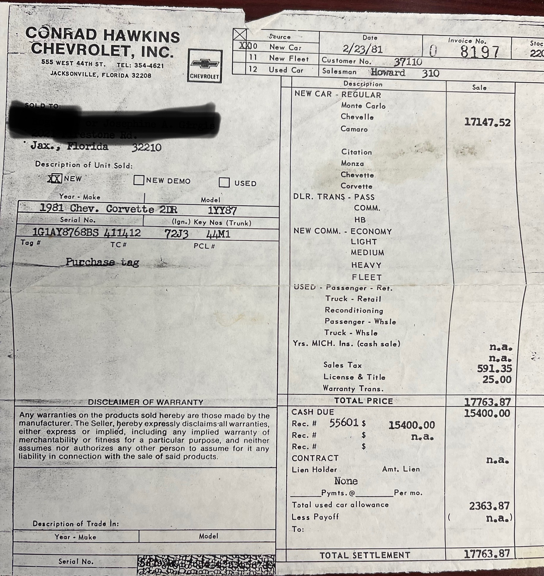 Used 1981 Chevrolet Corvette T-Tops - SEE VIDEO | Mundelein, IL