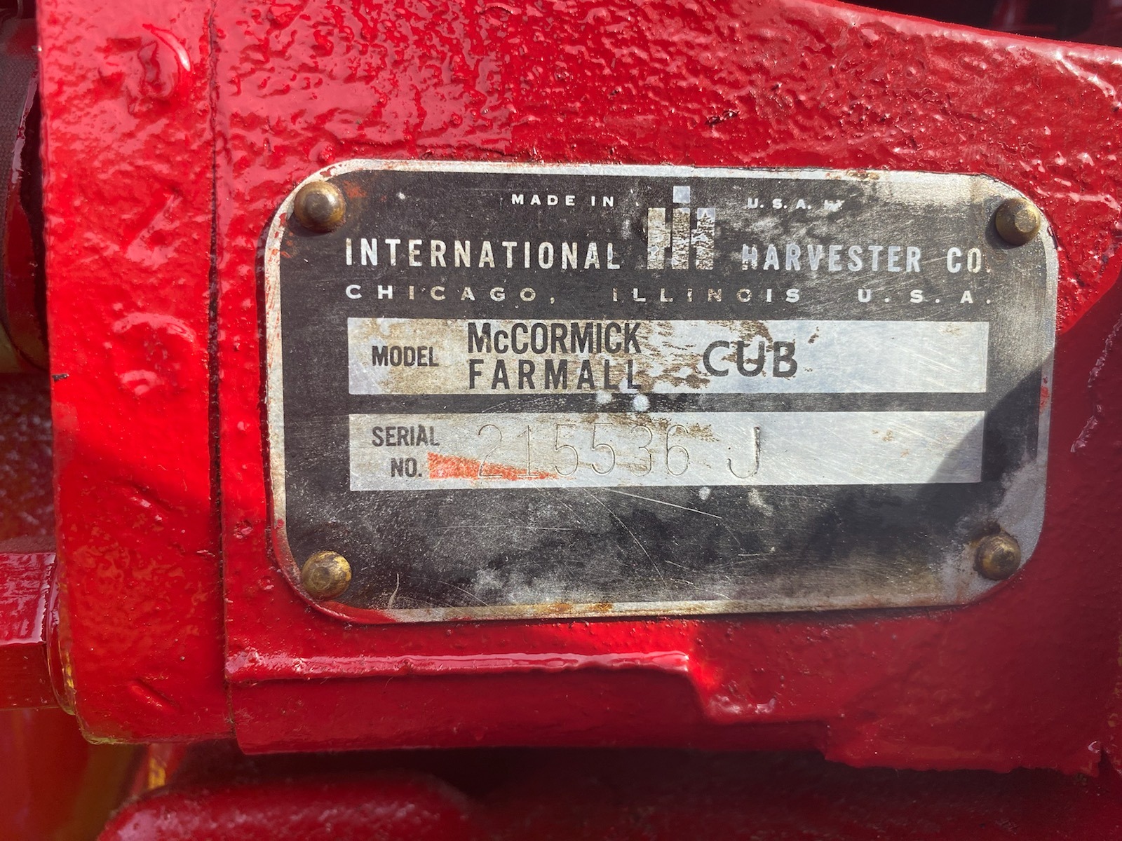 Used 1960 International McCORMICK FARMALL - CUB - VINTAGE TRACTOR - | St. Petersburg, FL
