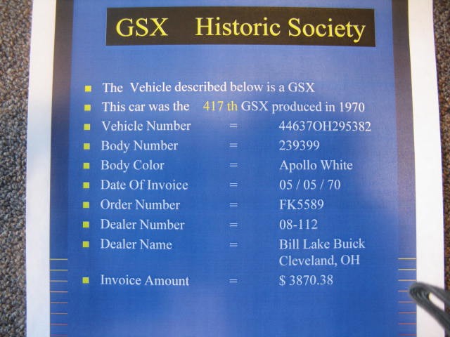 Used 1970 BUICK GSX RARE BARN FIND | Mundelein, IL