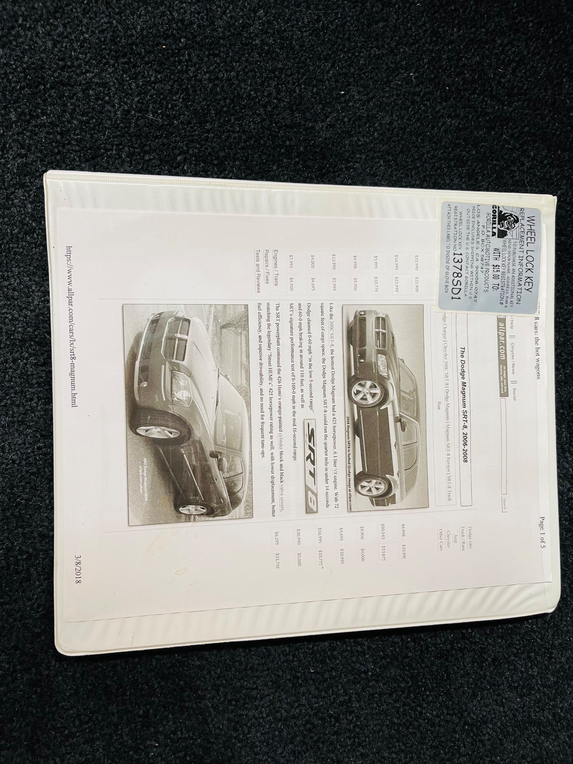 Used 2006 Dodge Magnum SRT-8  LOW MILES-SEE VIDEO | Mundelein, IL