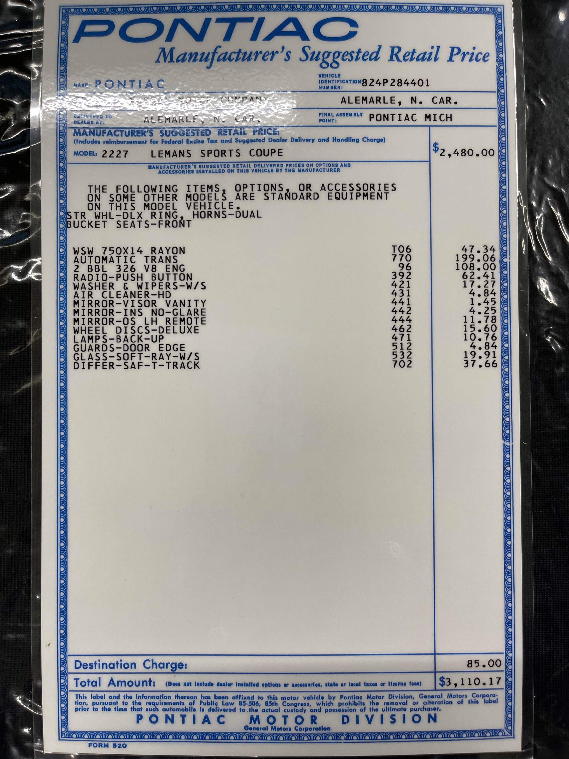 Used 1964 Pontiac LeMans - CONCOURSE GOLD LEVEL RESTORATION -SEE VIDEO | Mundelein, IL