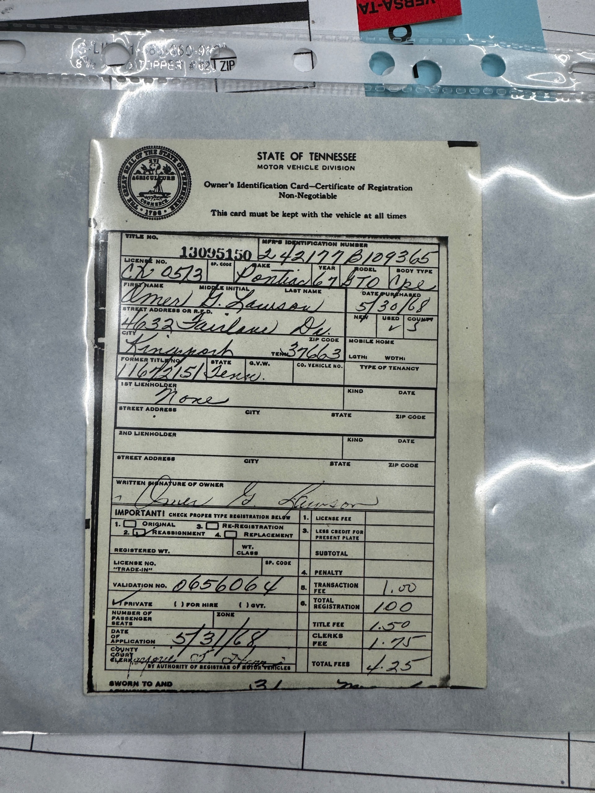 Used 1967 Pontiac GTO Numbers Matching 3 owner car-SEE VIDEO | Mundelein, IL
