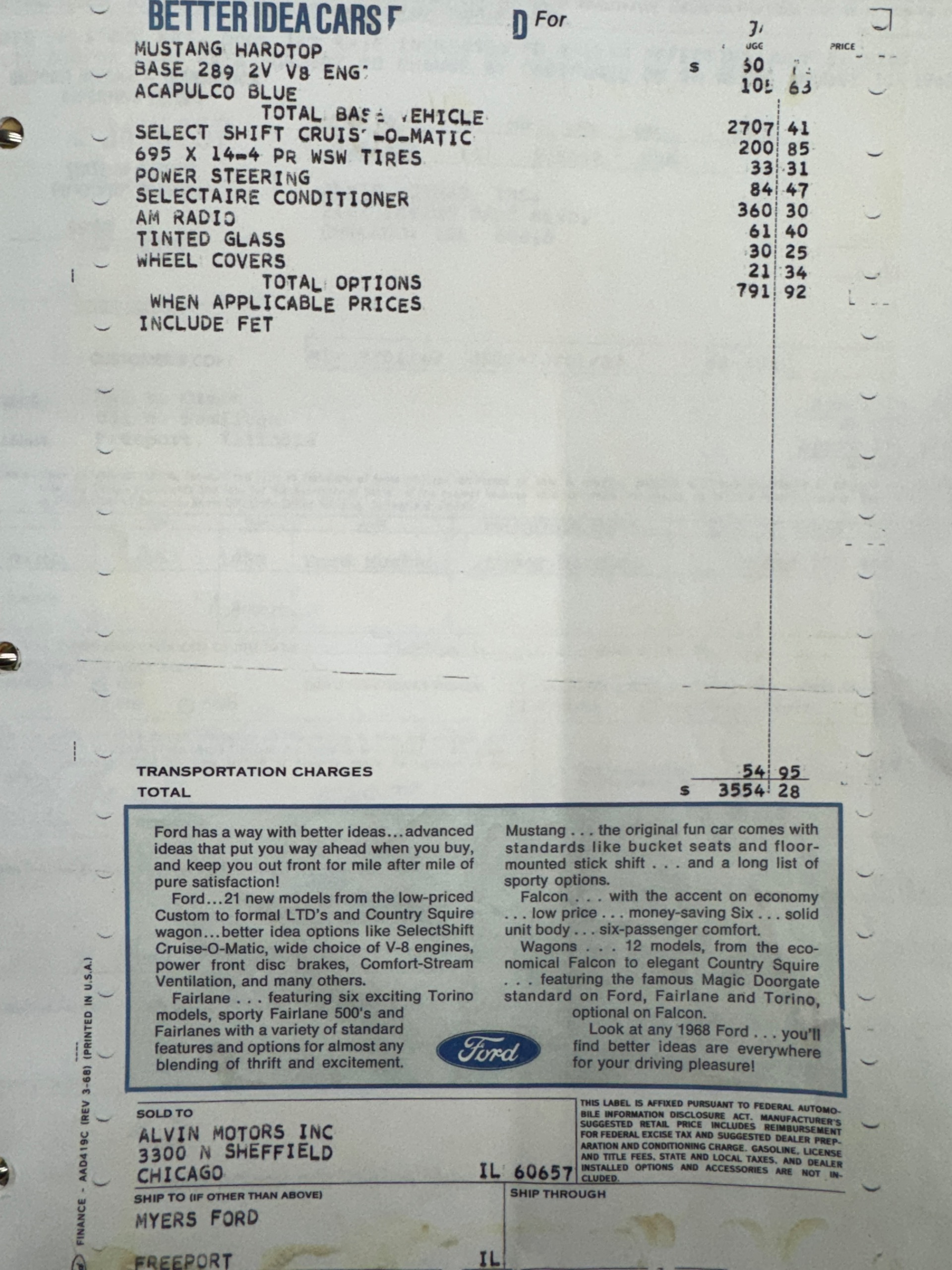 1968 Ford Mustang 68
