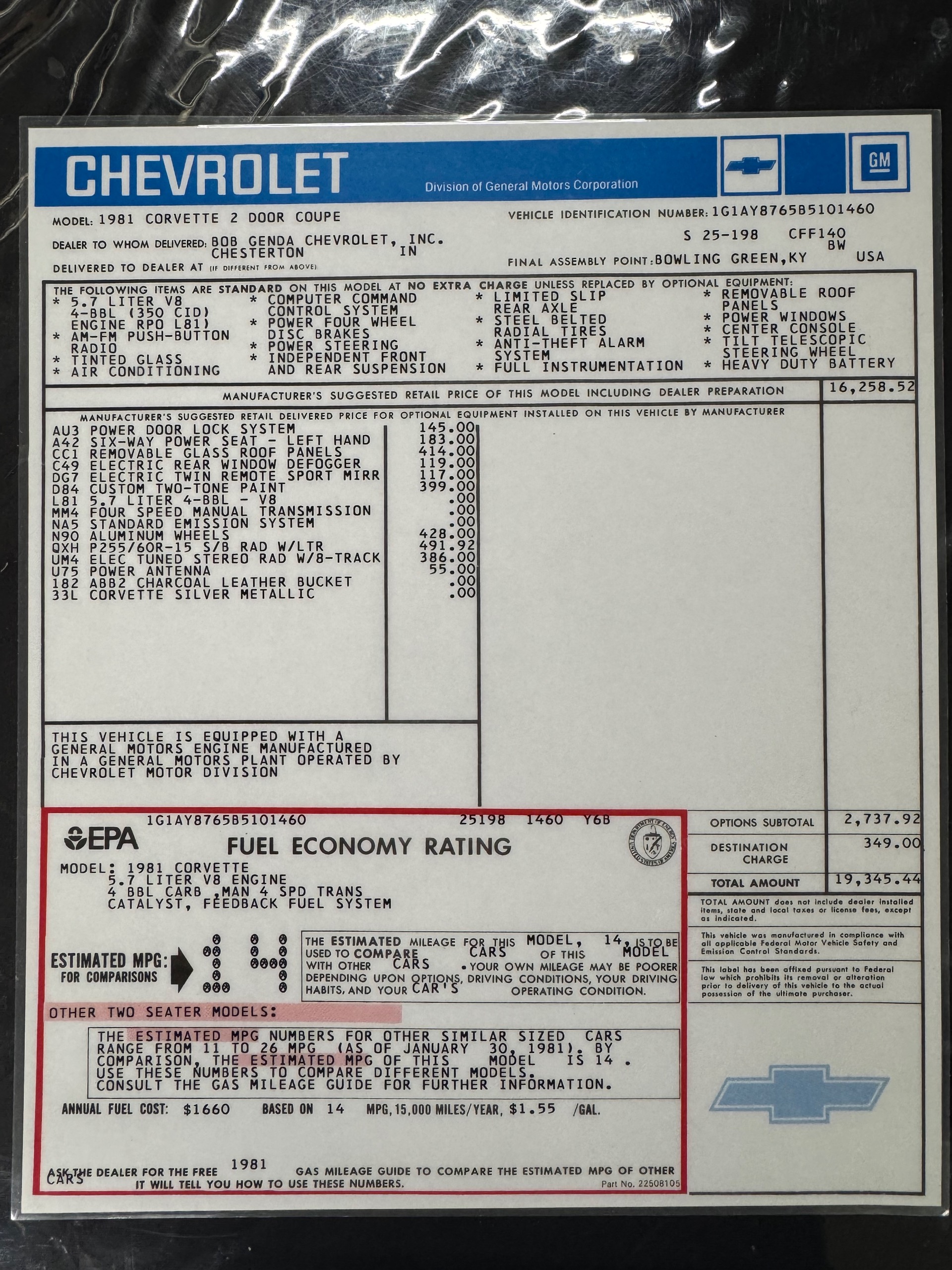 Used 1981 Chevrolet Corvette Resto Mod Chevy Crate 350 | Mundelein, IL