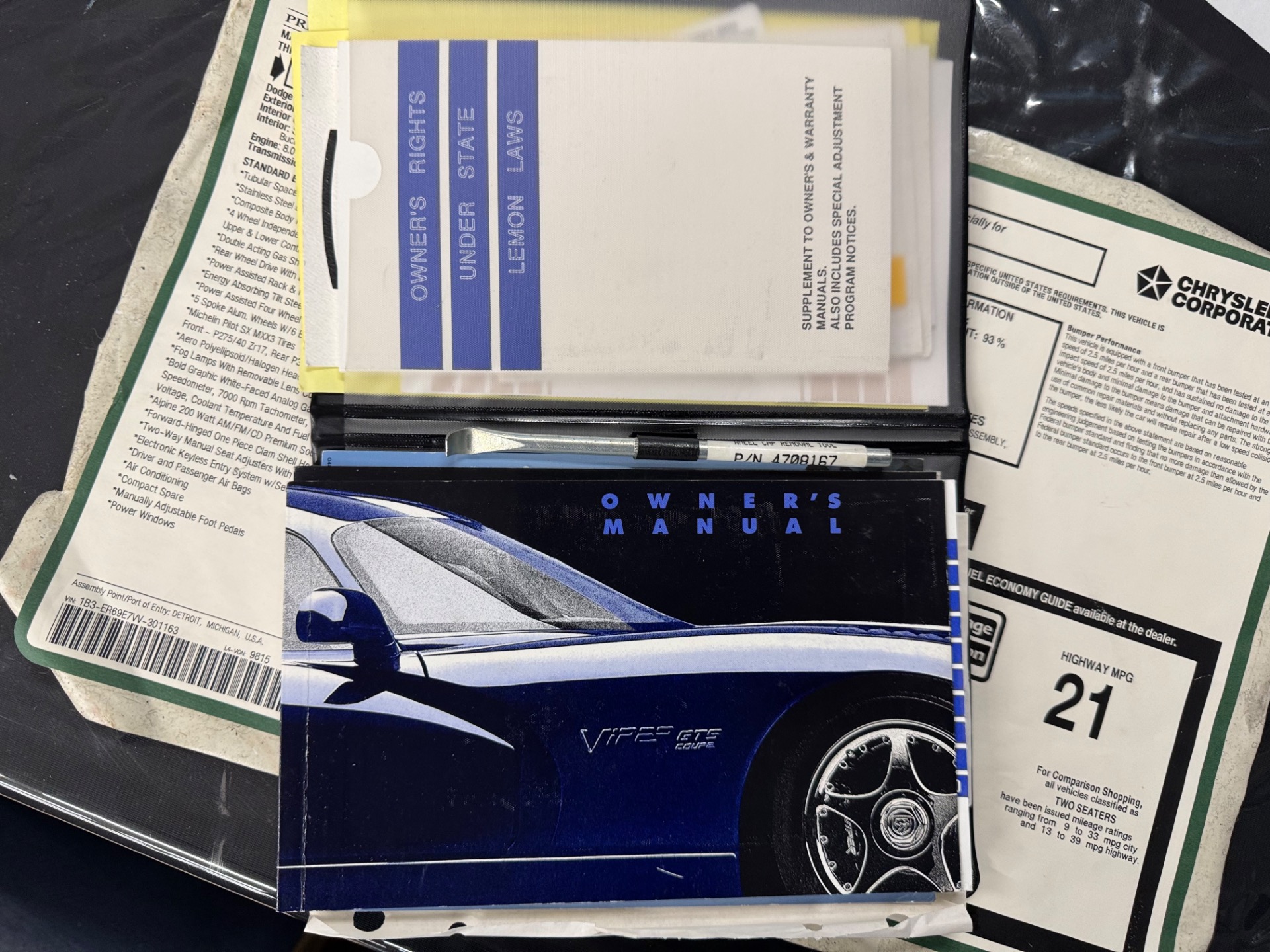 Used 1997 Dodge Viper - GTS - VERY LOW MILES - LIKE NEW -SEE VIDEO | Mundelein, IL