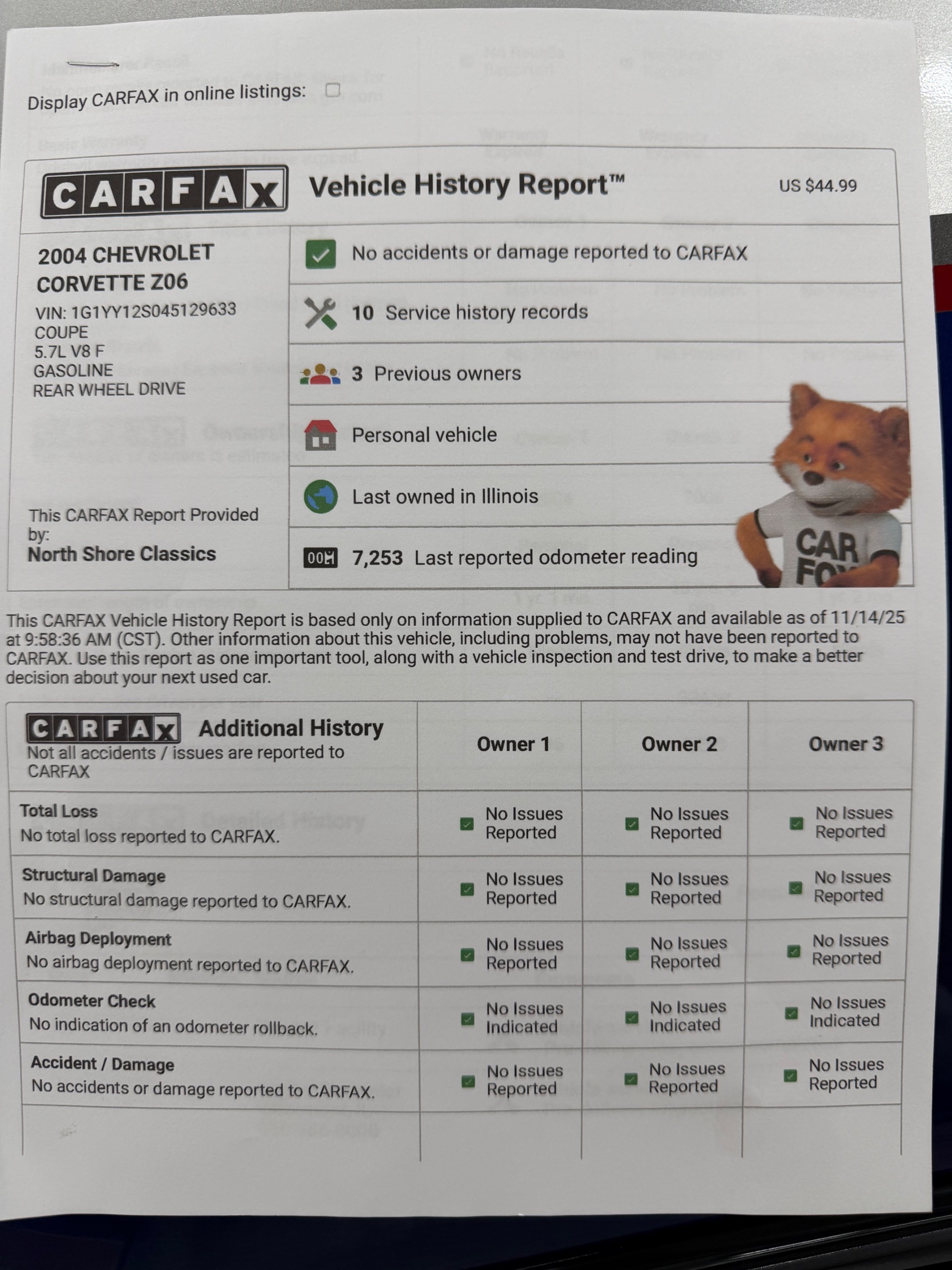 Used 2004 Chevrolet Corvette Z06 Commemorative Edition Super Low Miles-SEE VIDEO | Mundelein, IL