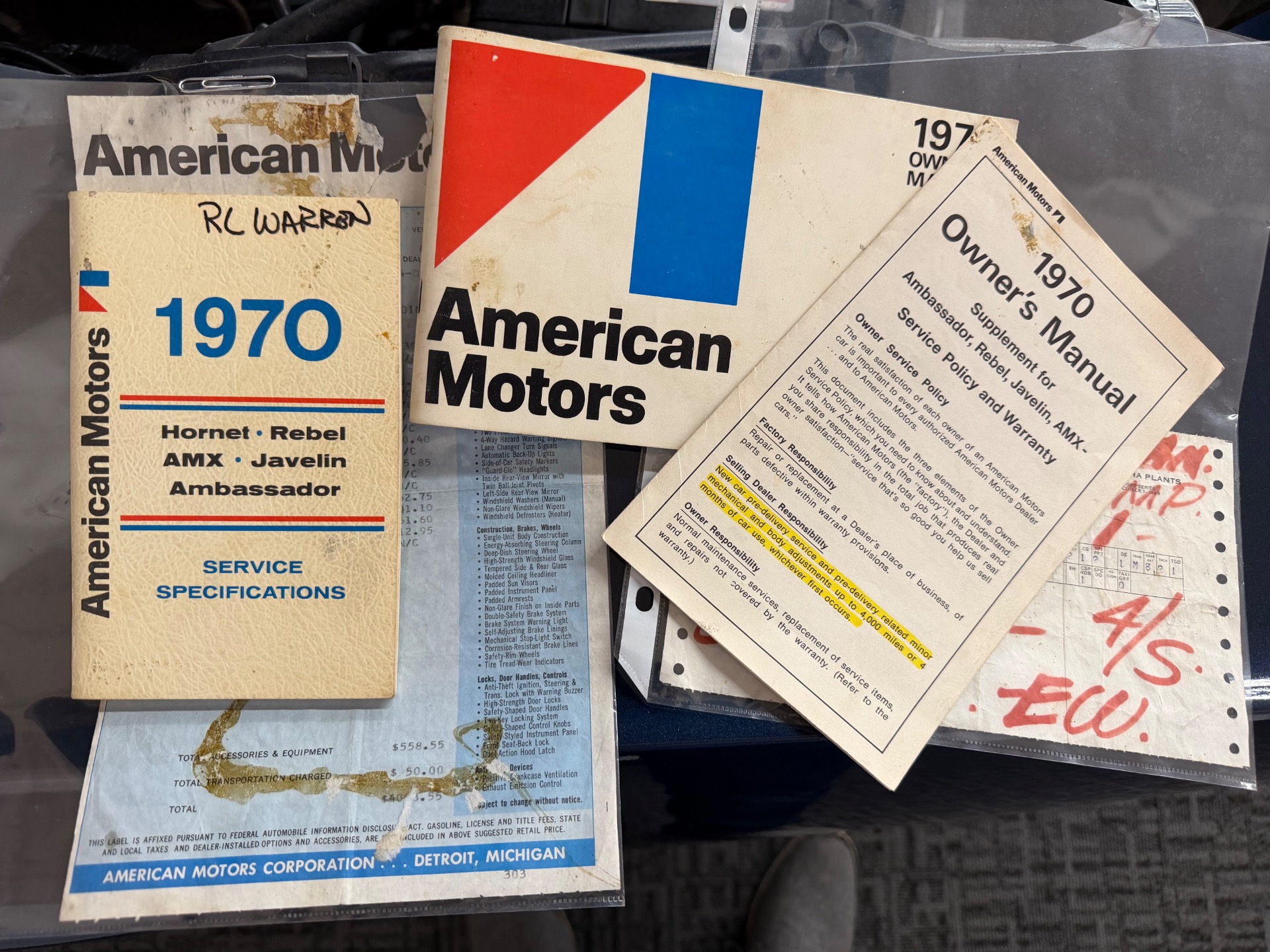 Used 1970 AMC AMX NUMBERS MATCHING-2 OWNER CAR-FACTORY 390/4SPD-SEE VIDEO | Mundelein, IL