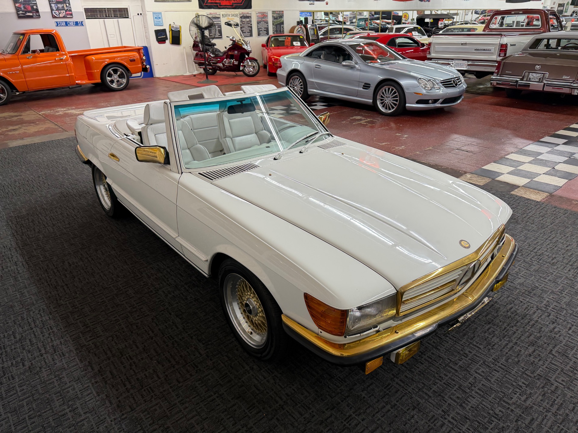 Used 1985 MERCEDES 500SL CUSTOM FACTORY ORDERED TRIPLE WHITE-2 OWNER-ORIGINAL MILES-SEE VIDEO | Mundelein, IL