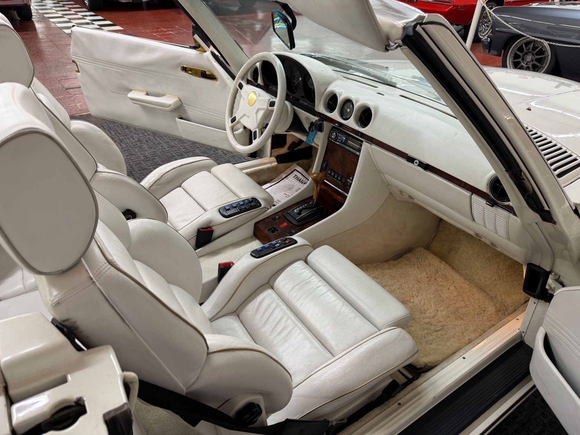 Used 1985 MERCEDES 500SL CUSTOM FACTORY ORDERED TRIPLE WHITE-2 OWNER-ORIGINAL MILES-SEE VIDEO | Mundelein, IL