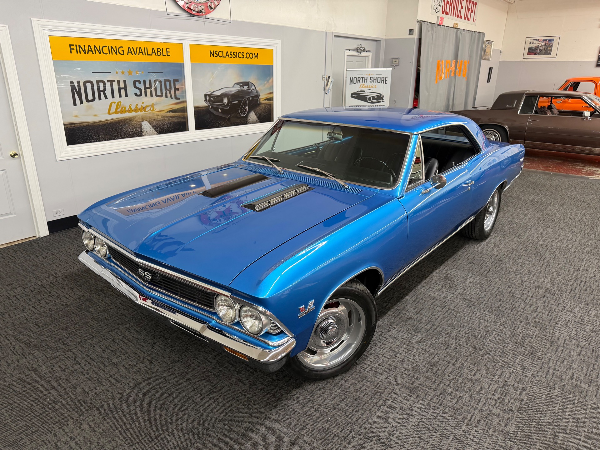 Blue 1966 Chevrolet Chevelle Coupe 4-Speed Manual